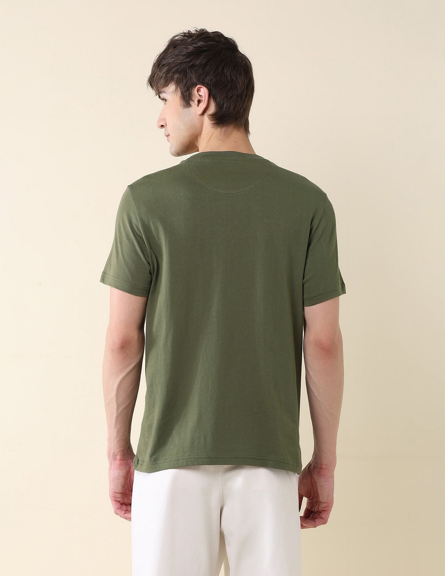 Pure Cotton Slim Fit T-Shirt Olive - U.S. POLO ASSN. | Large