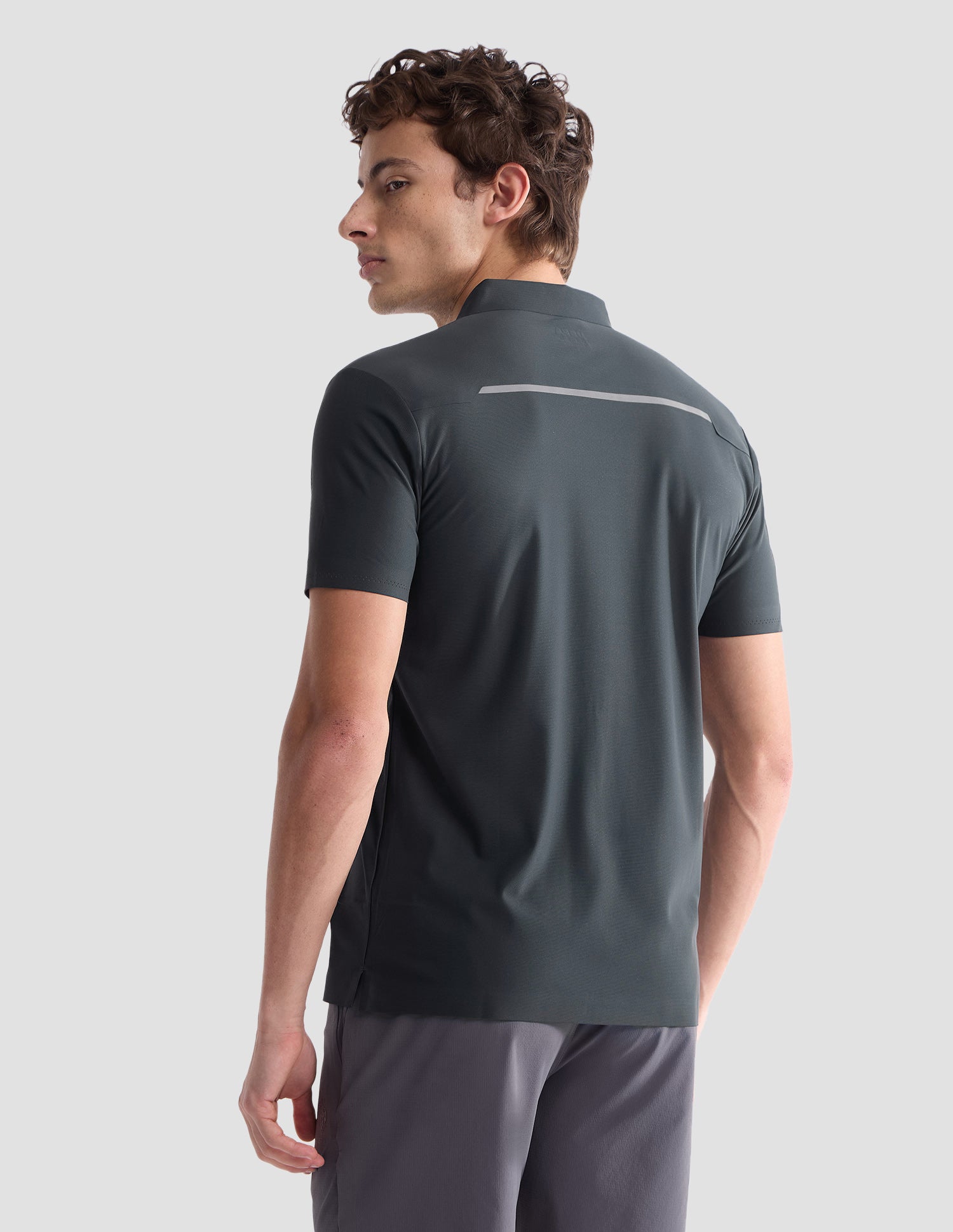 Solid Slim Fit Active Polo Shirt Dark Green - U.S. Polo Assn. India | Large