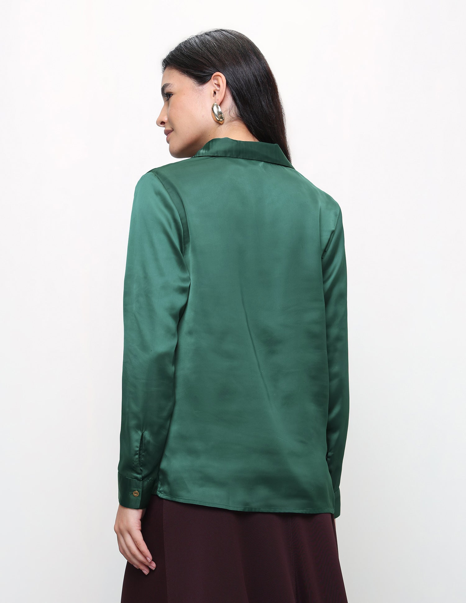 Solid Relaxed Fit Shirt Green - U.S. Polo Assn. India | Large