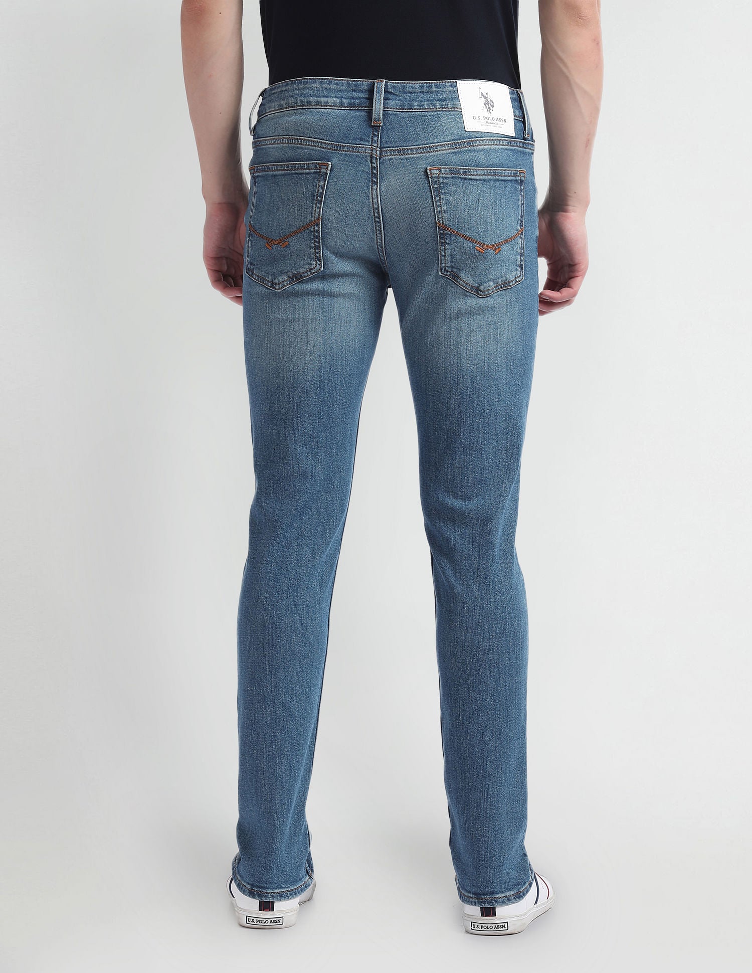 Brandon Slim Tapered Blue Jeans Blue - U.S. Polo Assn. India | Large