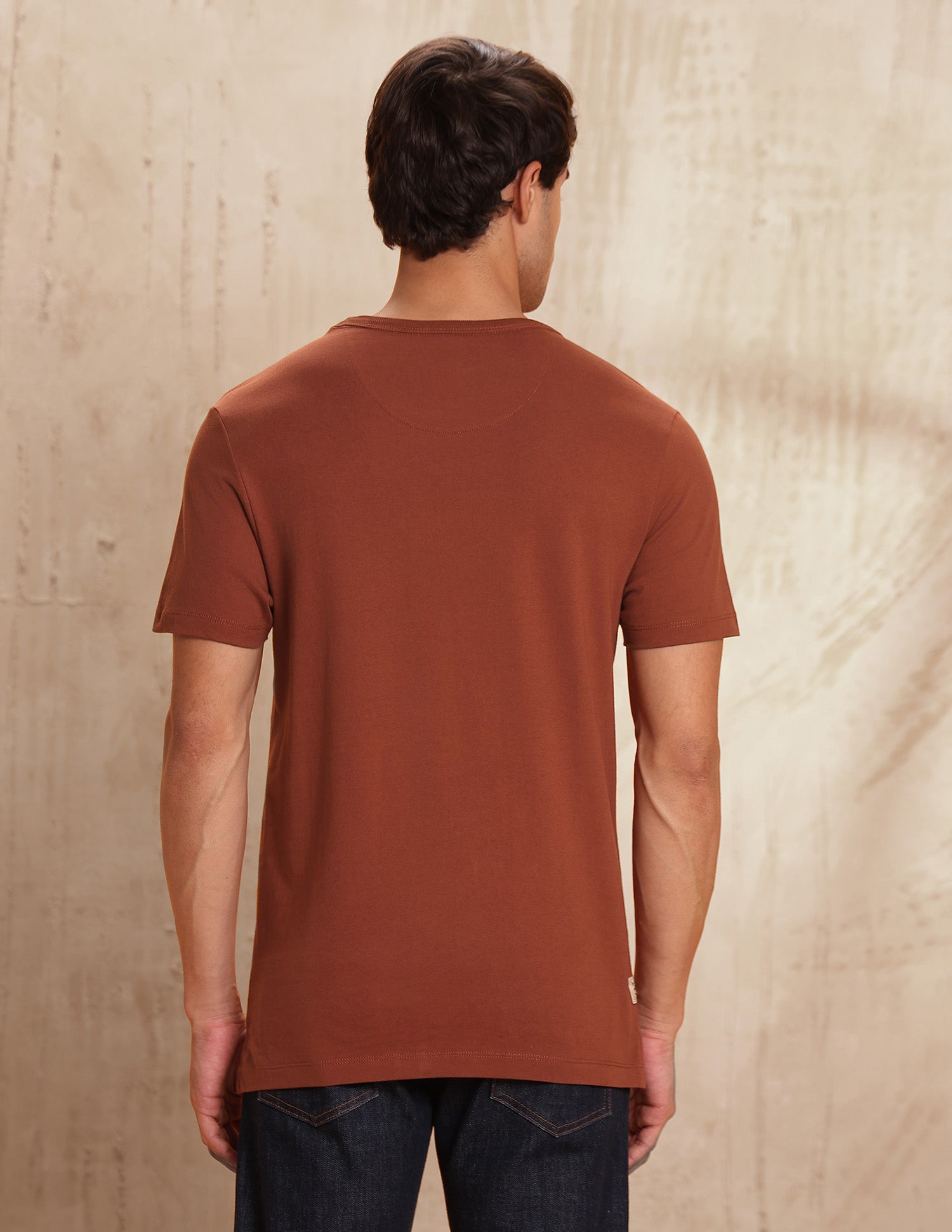 Pure Cotton Muscle Fit T-Shirt Rust - U.S. POLO ASSN. | Large