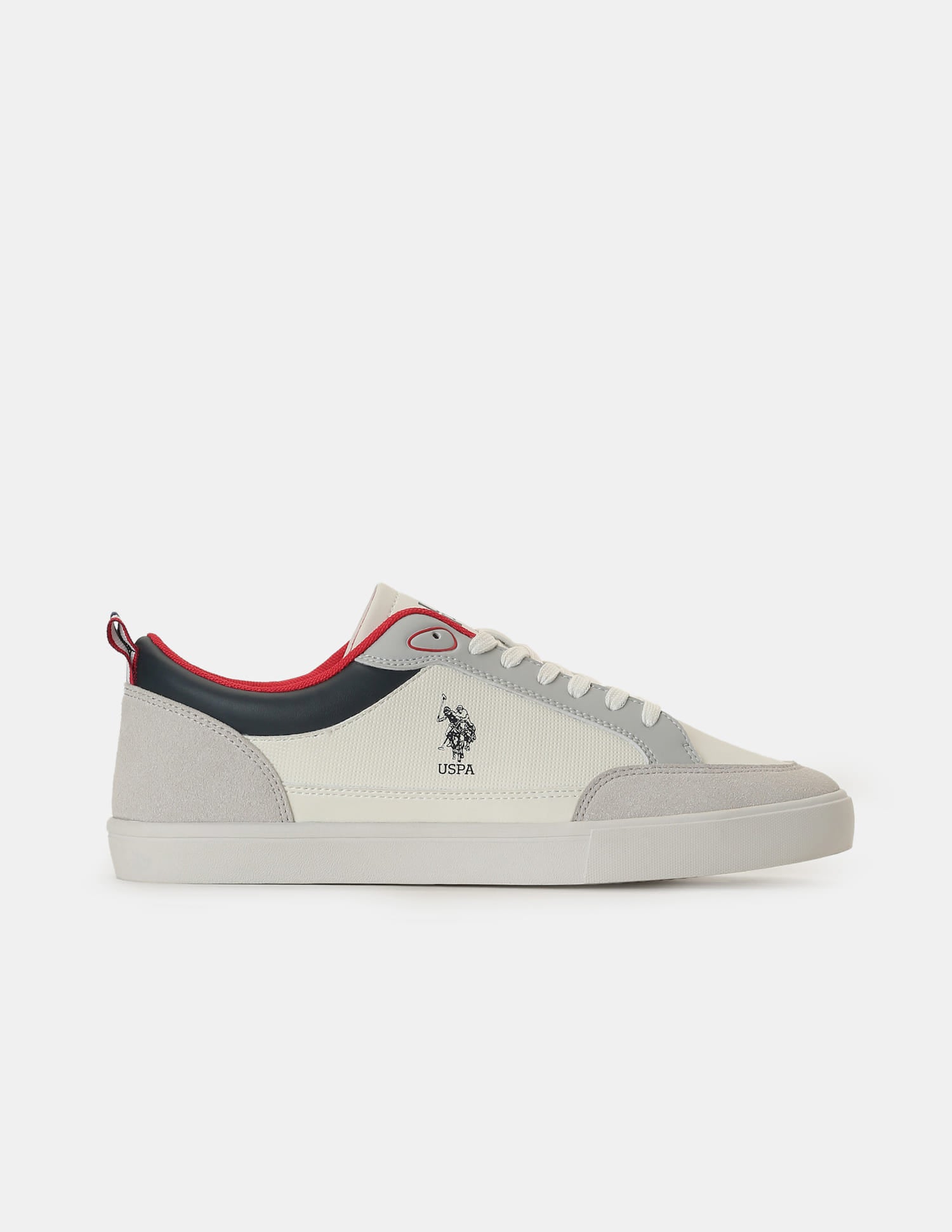 Men Colour Blocked Lucian 2.0 Sneakers Light Grey - U.S. Polo Assn. India | Large