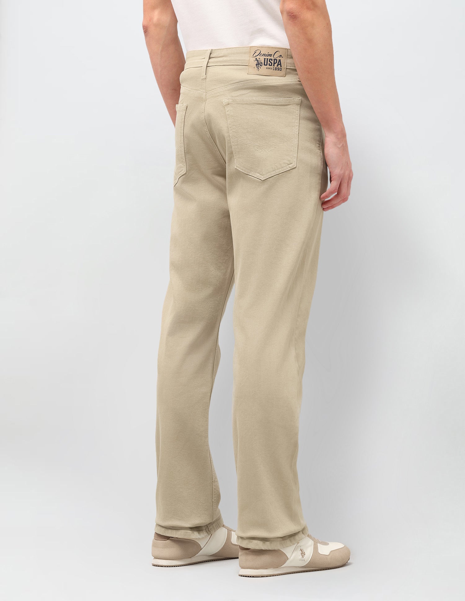 Connor Bootcut Fit Beige Jeans Beige - U.S. Polo Assn. India | Large
