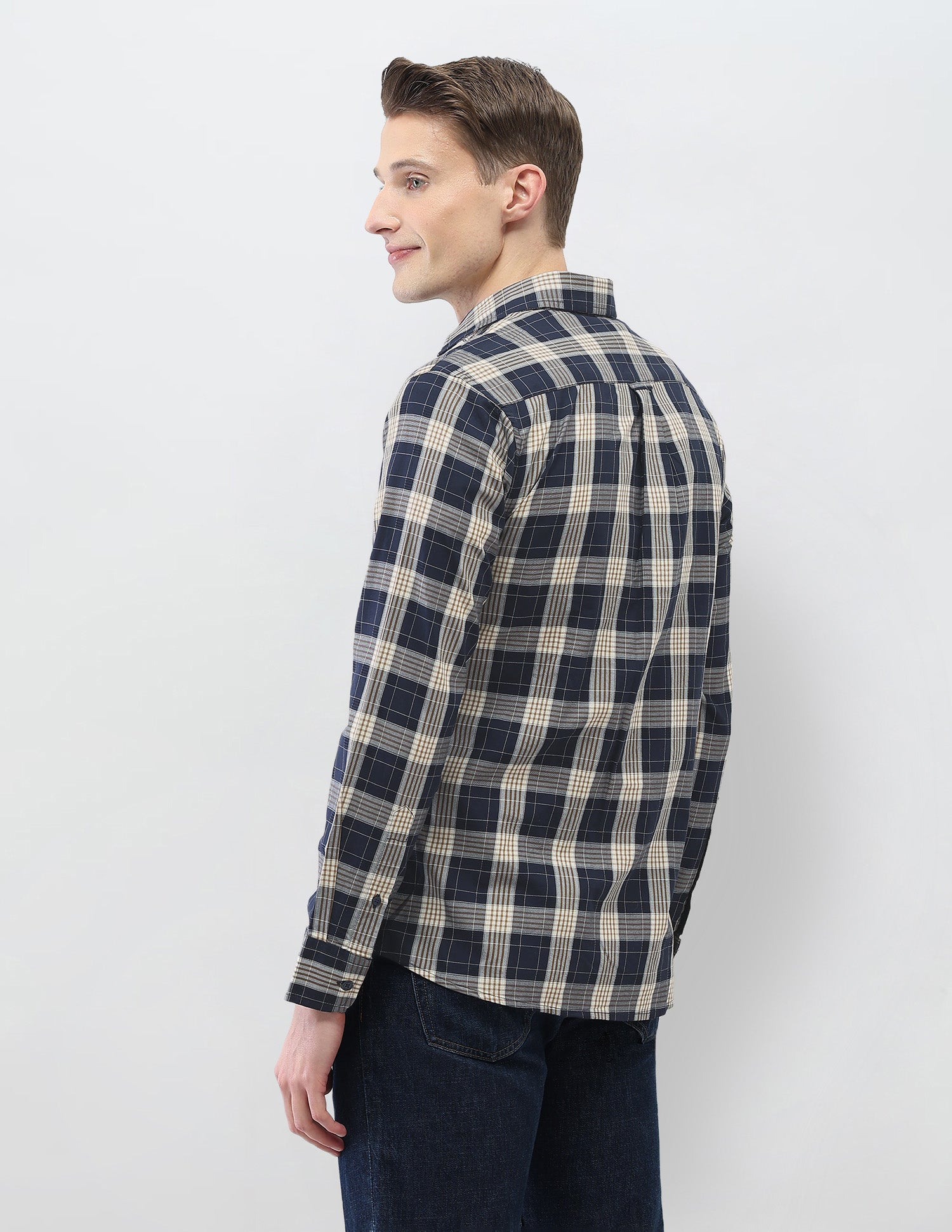 New Port Marina Regular Fit Shirt Navy - U.S. Polo Assn. India | Large