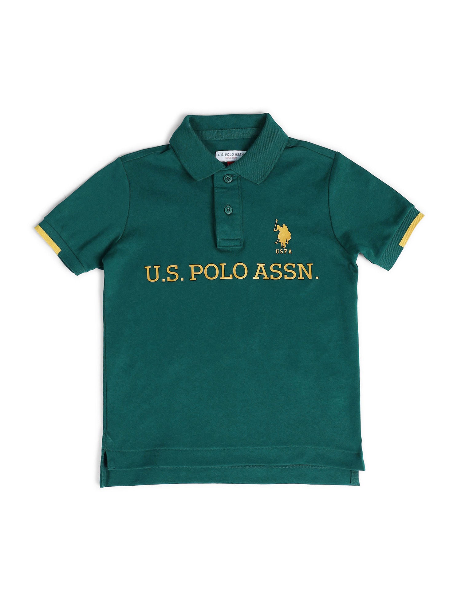 Boys Brand Printed Polo Shirt Botanical Garden - U.S. Polo Assn. India | Large