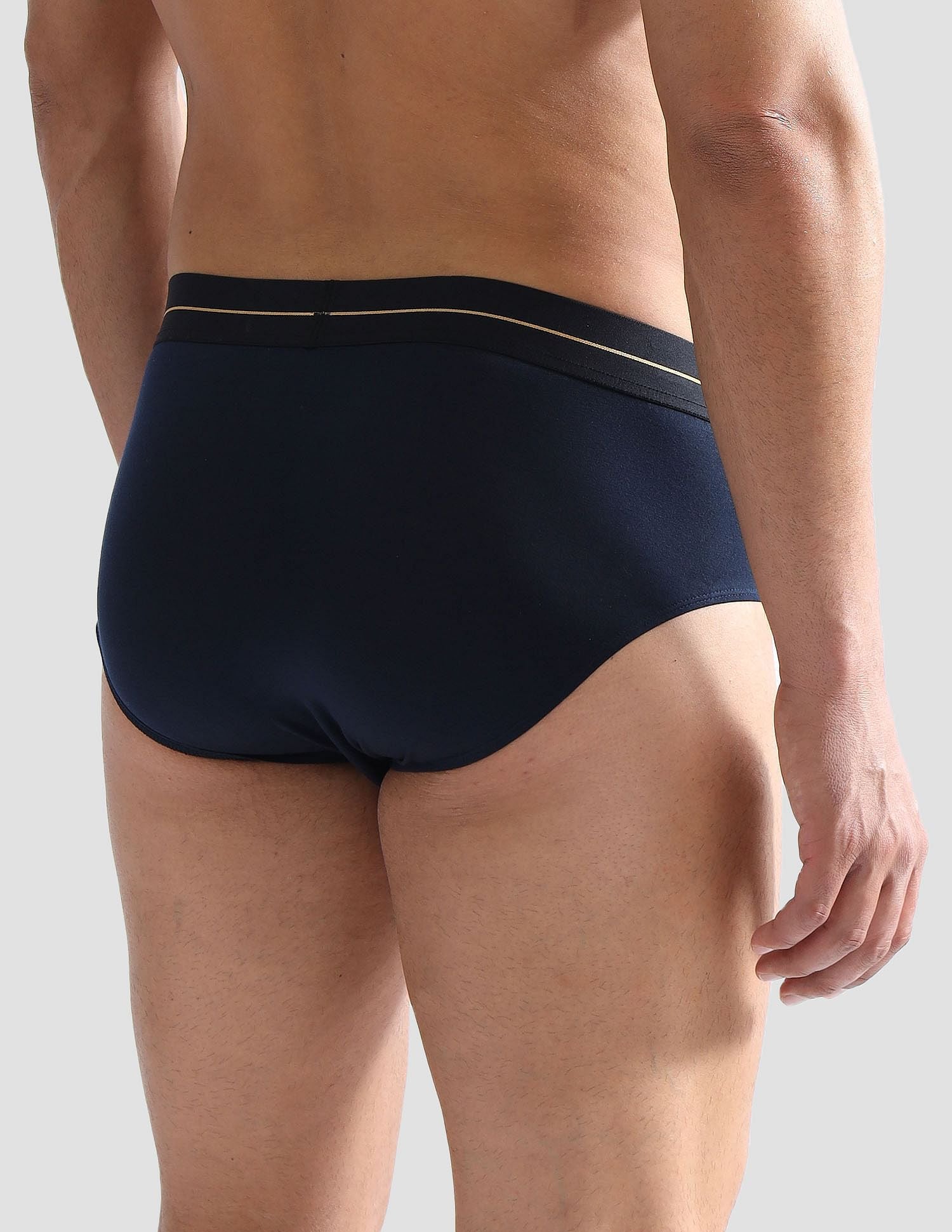 Elasticized Waist Solid PB004 Briefs - Pack of 1 Navy - U.S. POLO ASSN. | Large