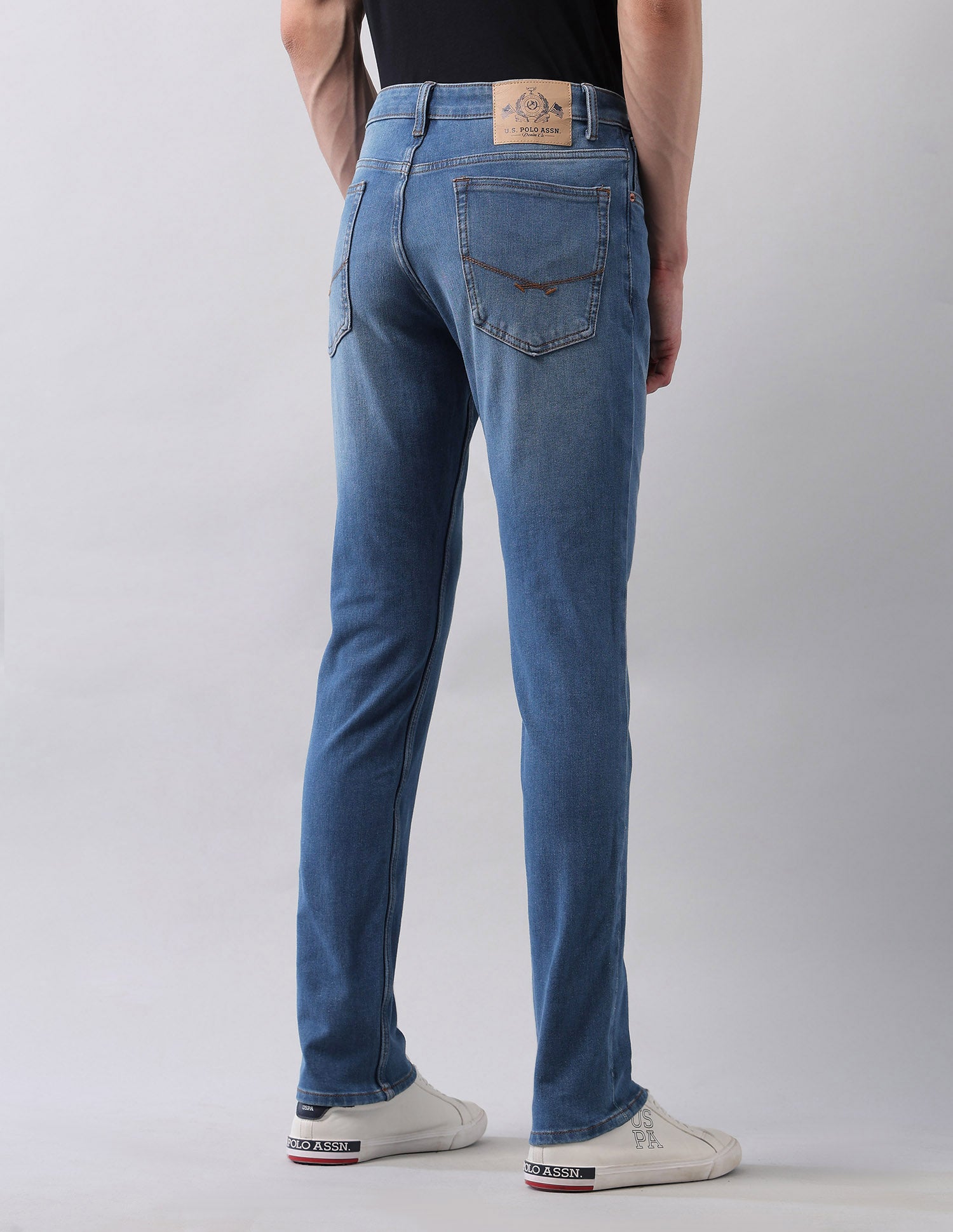 Regallo Skinny Fit Blue Jeans Blue - U.S. Polo Assn. India | Large