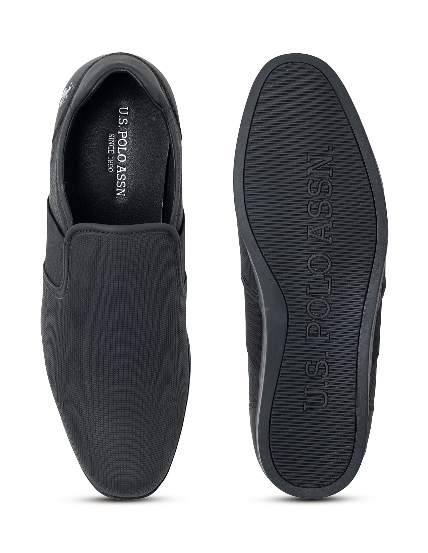 Men Sergio 2.0 Black Work Casuals Slip On Black - U.S. POLO ASSN. | Large