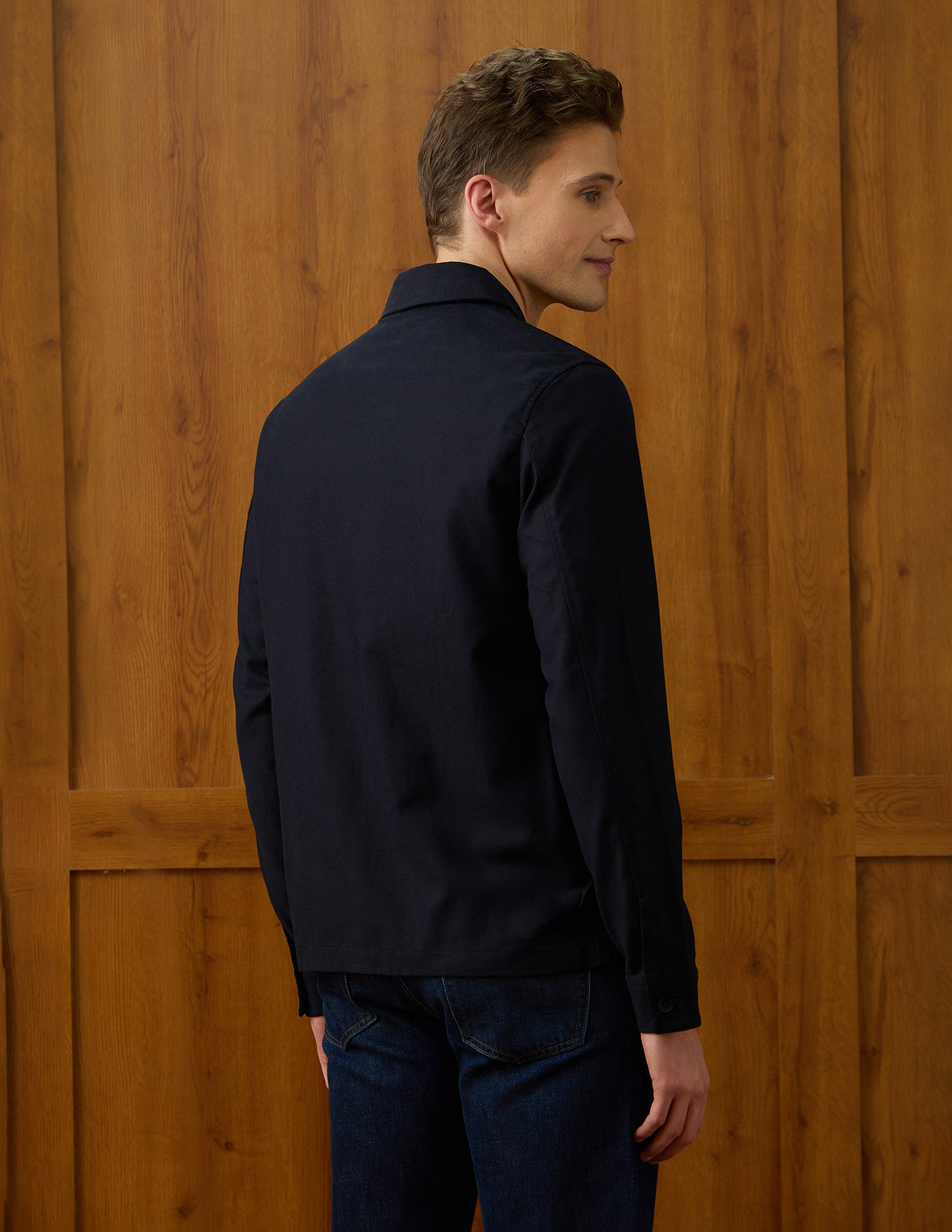 Solid Equestrian Aisle Theater Jacket Navy - U.S. Polo Assn. India | Large