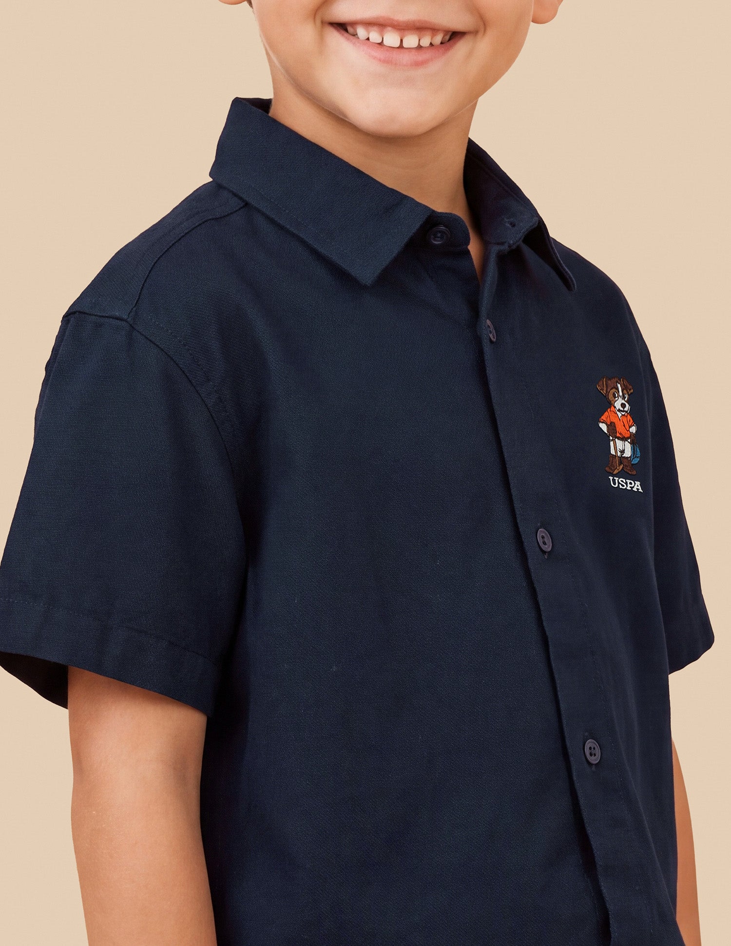 Twill Boxy Fit Shirt Navy - U.S. Polo Assn. India | Large