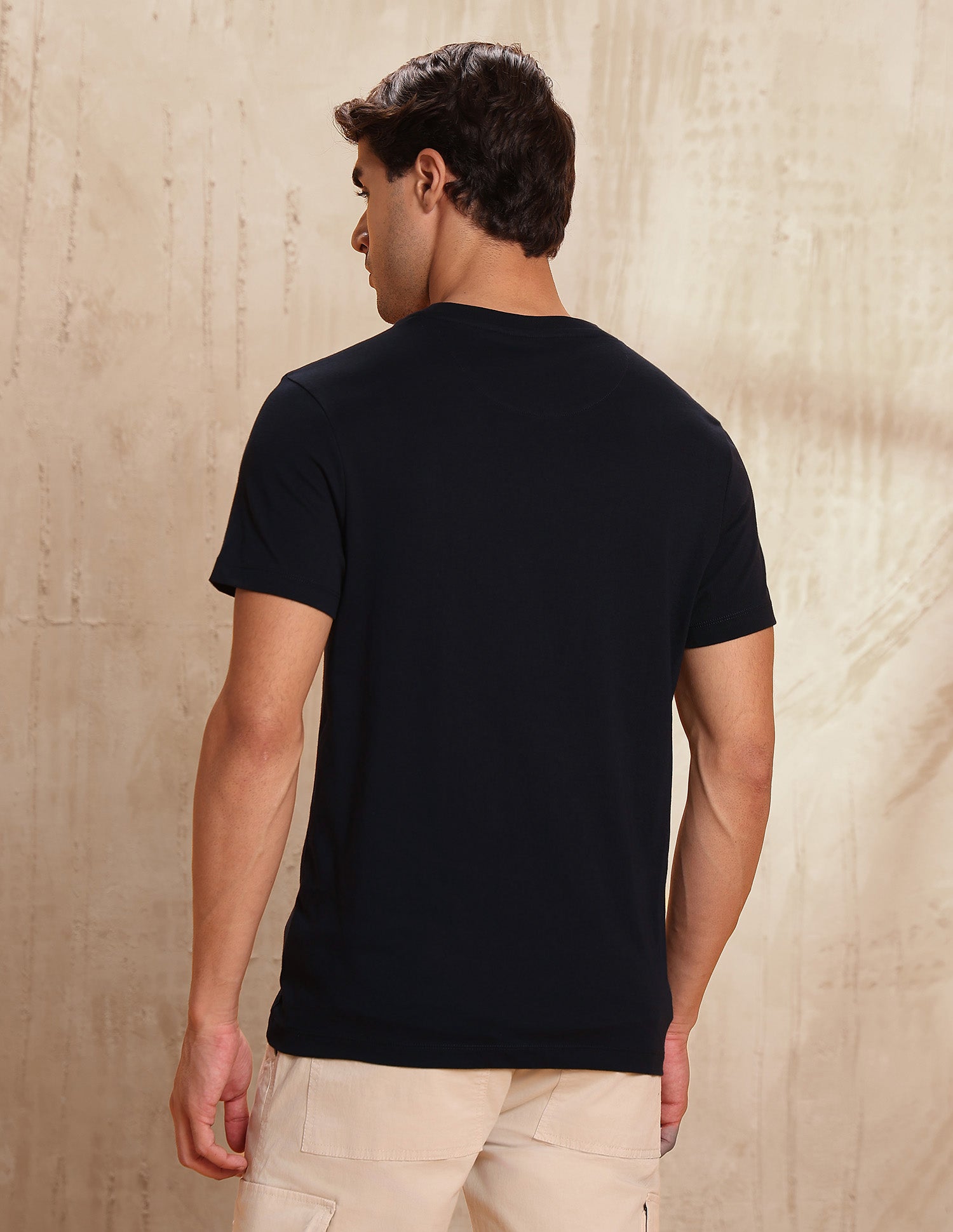 Brand Embossed Muscle Fit T-Shirt Navy - U.S. POLO ASSN. | Large