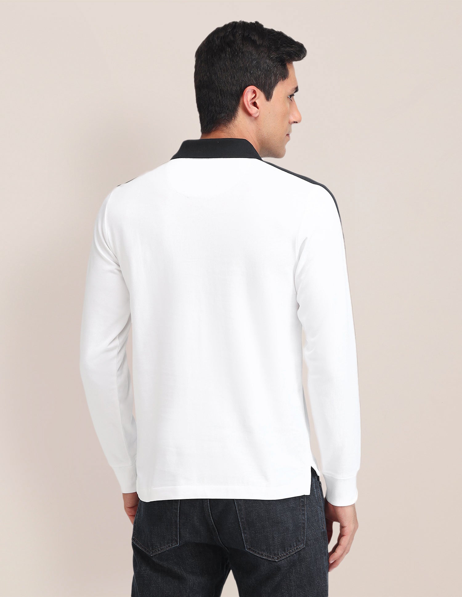 Solid Pattern Slim Fit Polo Shirt White - U.S. POLO ASSN. | Large