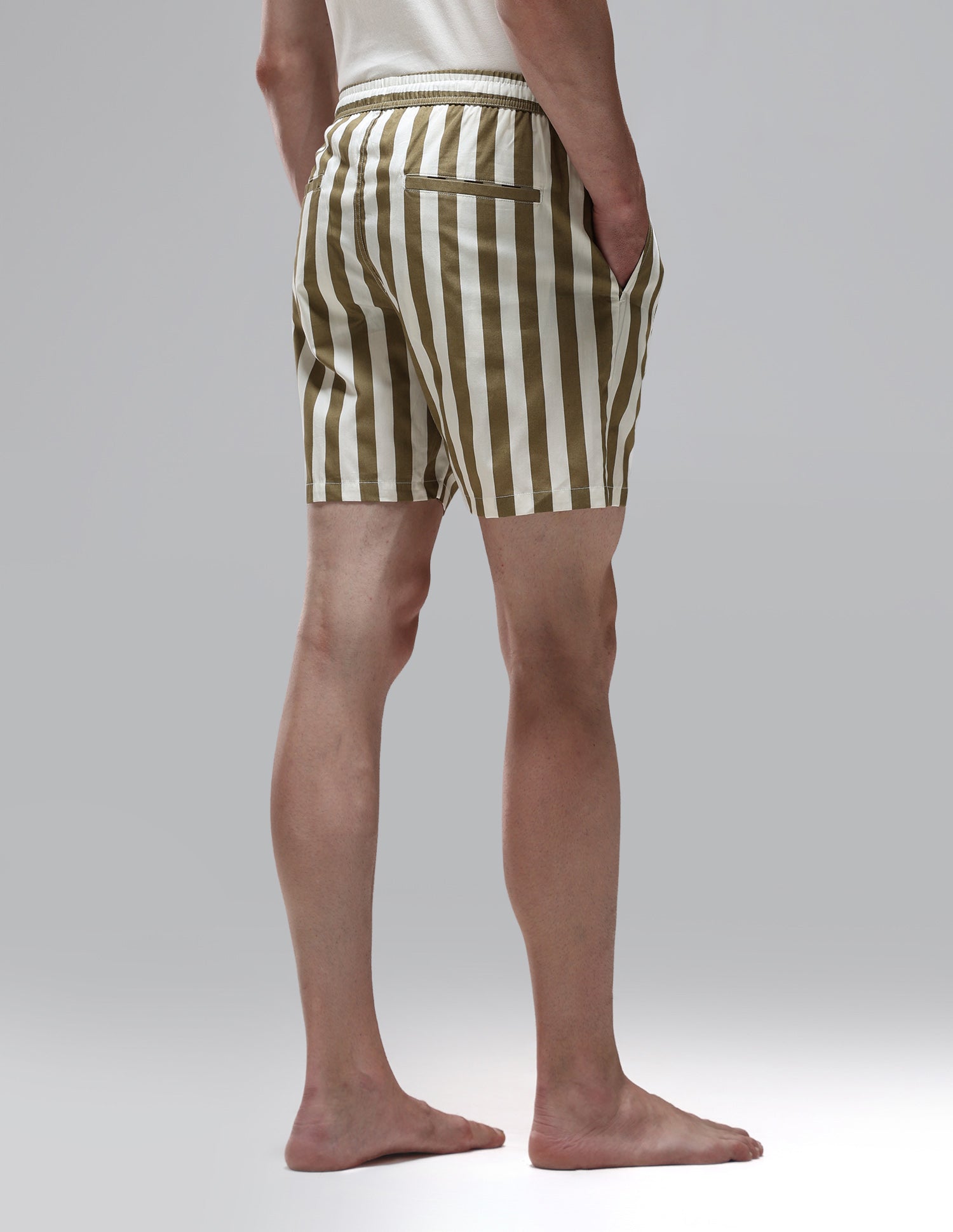Vertical Striped Pure Cotton OEX15 Boxer Shorts Elmwood - U.S. Polo Assn. India | Large