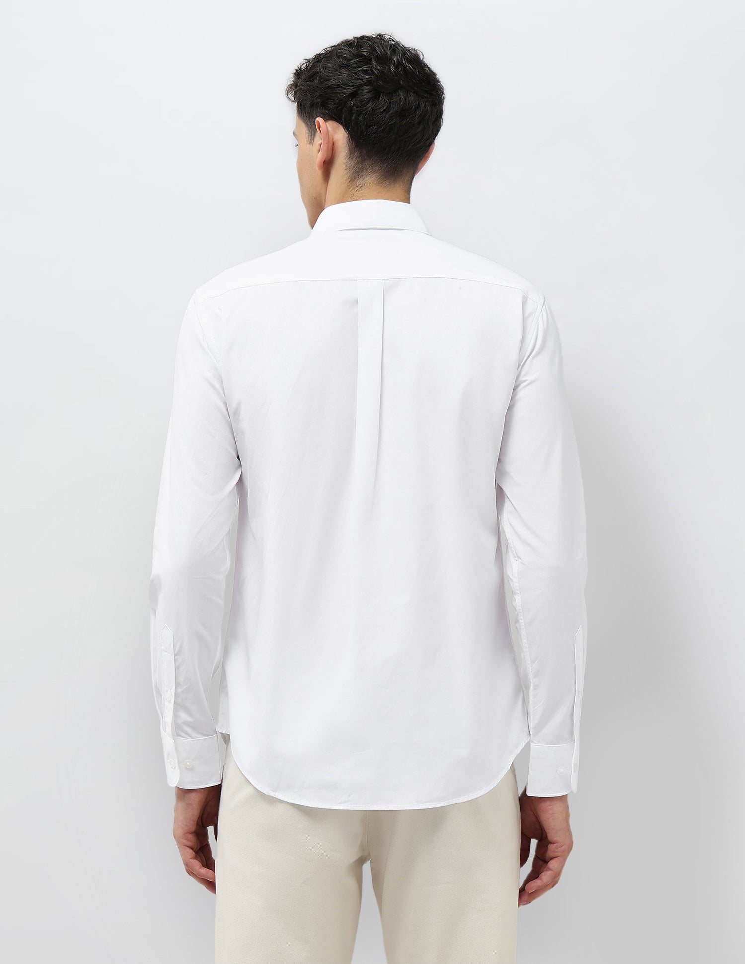 Dobby Tailored Fit Shirt White - U.S. POLO ASSN. | Large