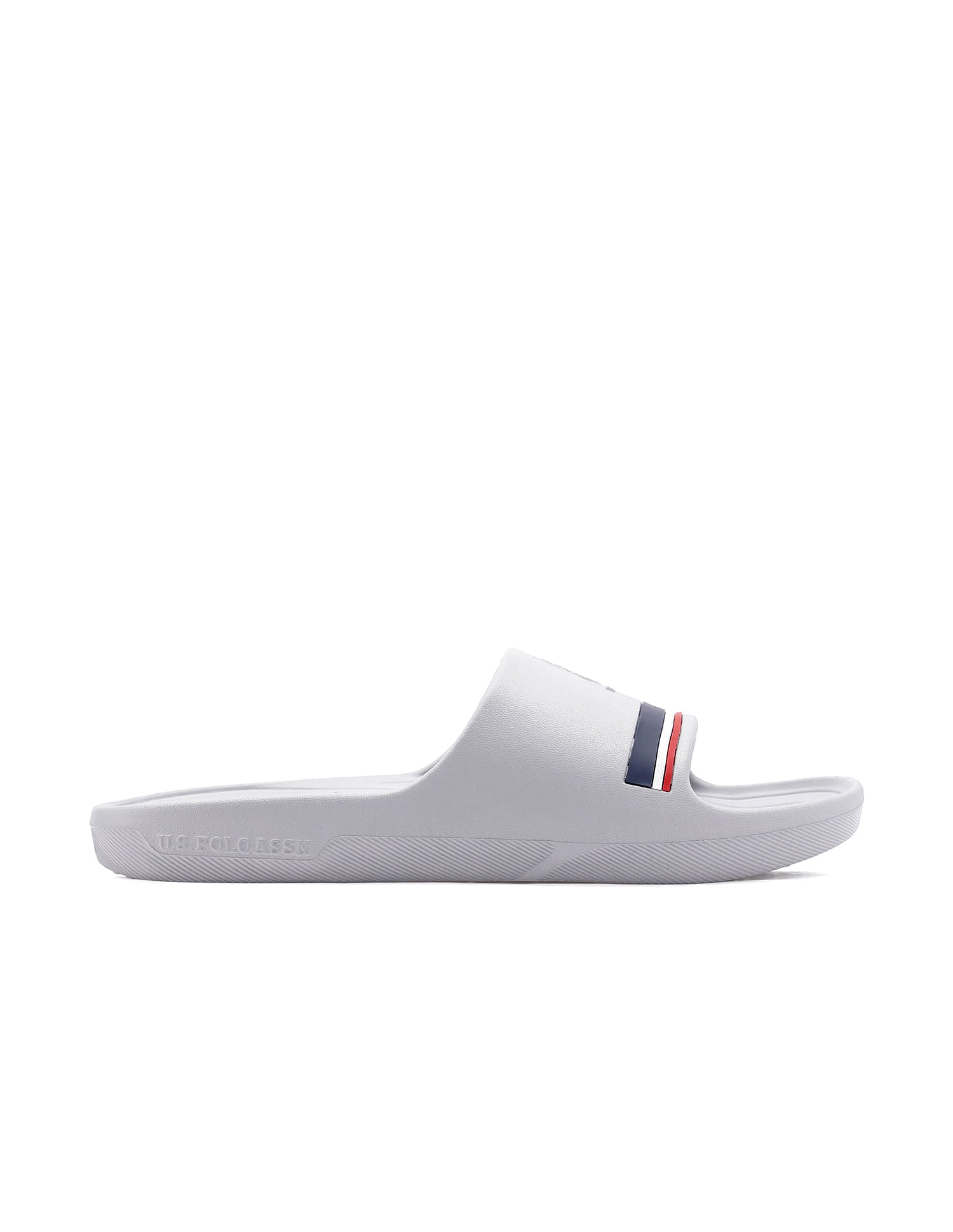 Men Easton Grey Foam Walk Sliders Grey - U.S. Polo Assn. India | Large