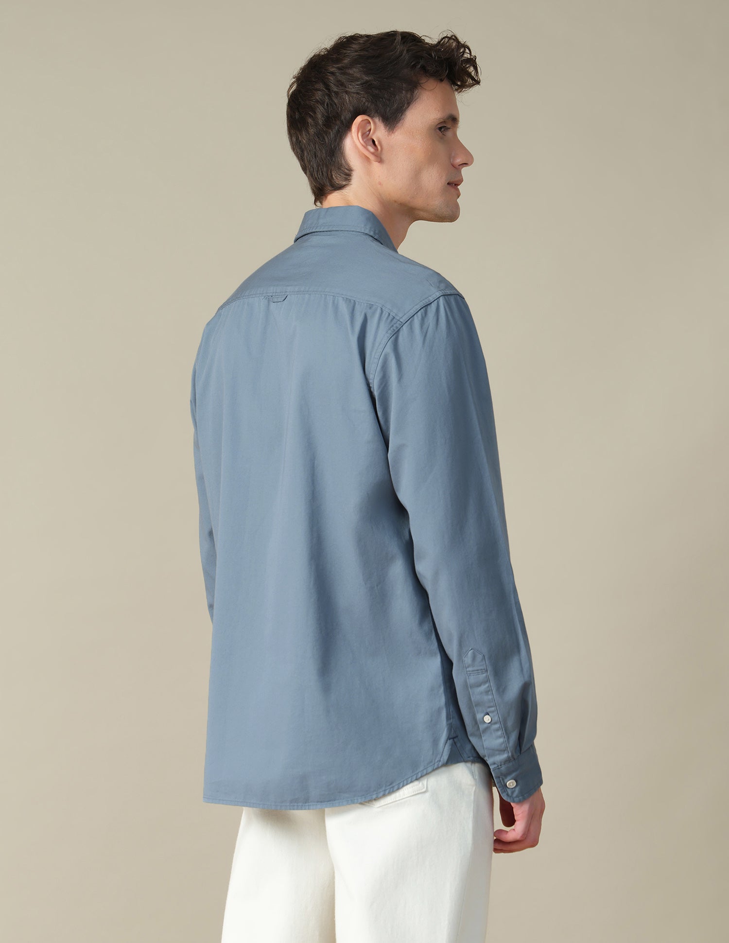Twill Regular Fit Shirt Blue - U.S. Polo Assn. India | Large