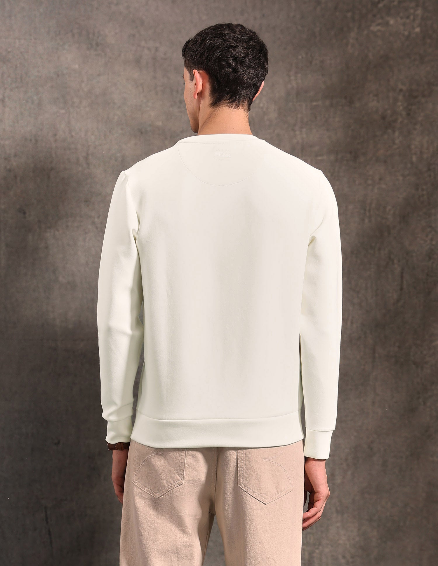 Black & Gold Regular Fit Sweatshirt Stone - U.S. POLO ASSN. | Large