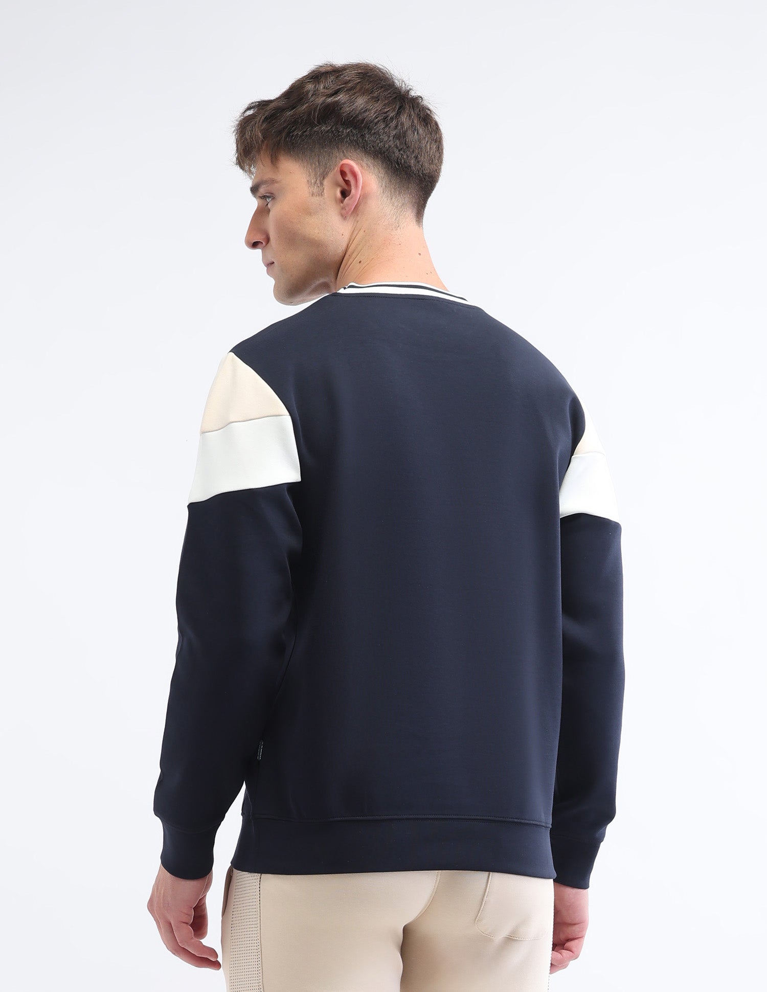 Brand Printed Gorpcore Sweatshirt Navy - U.S. Polo Assn. India | Large
