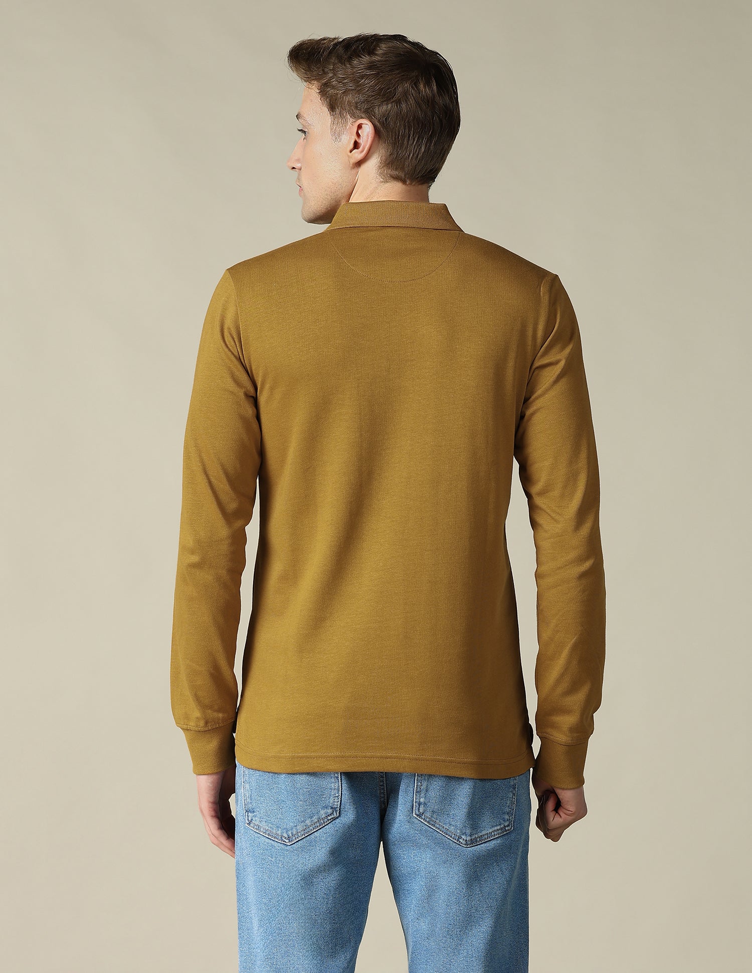 Solid Regular Fit Polo Shirt Brown - U.S. Polo Assn. India | Large