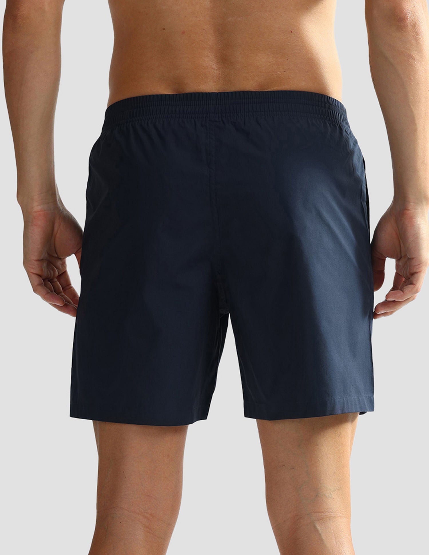 Mid Rise Solid OEX06 Shorts - Pack Of 1 Navy Paneled - U.S. POLO ASSN. | Large