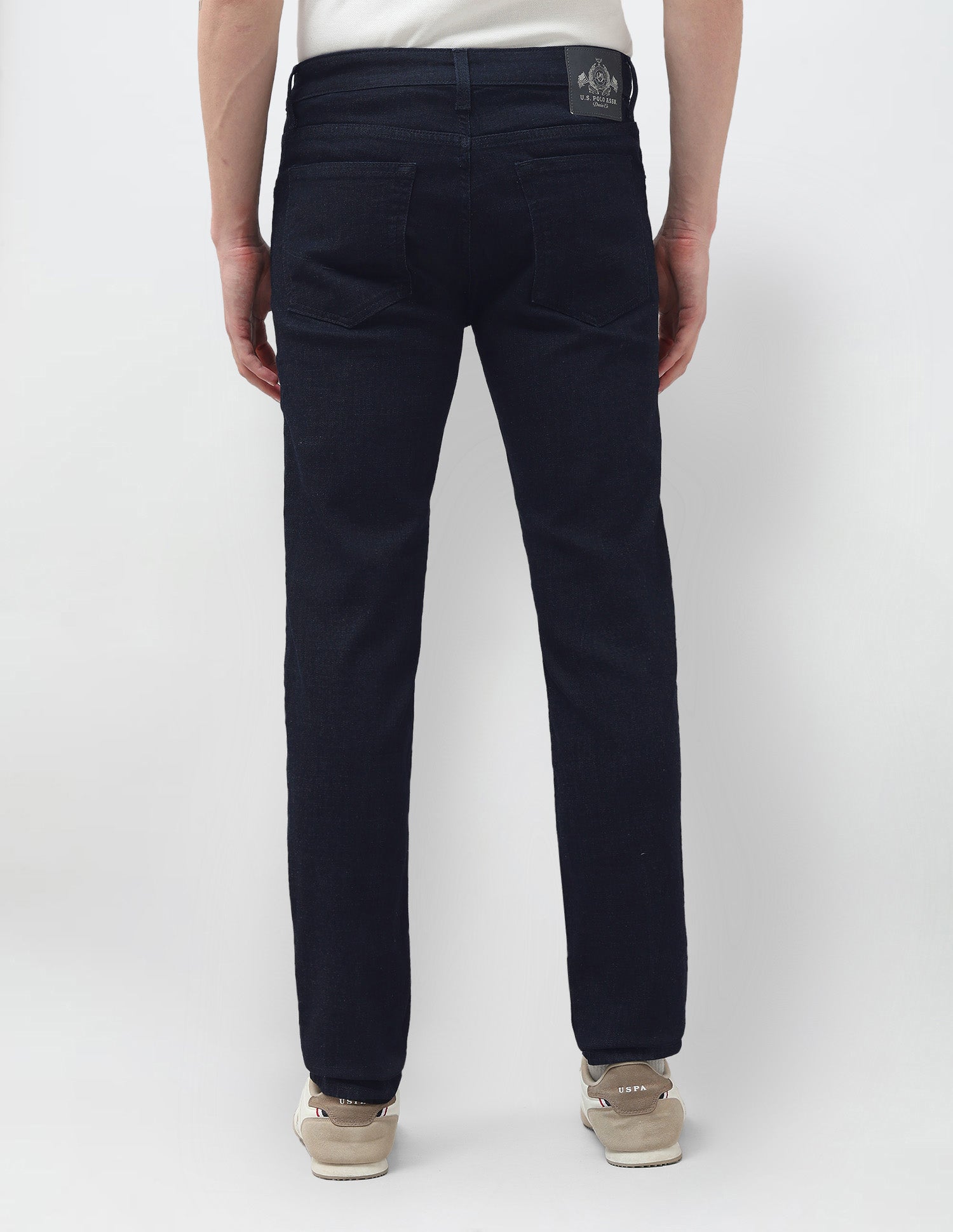 Brandon Slim Tapered Fit Blue Jeans Dark Blue - U.S. Polo Assn. India | Large