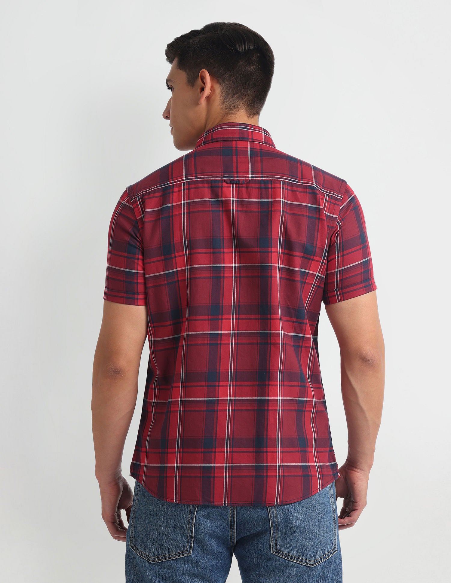 Tartan Check Slim Shirt Red - U.S. Polo Assn. India | Large