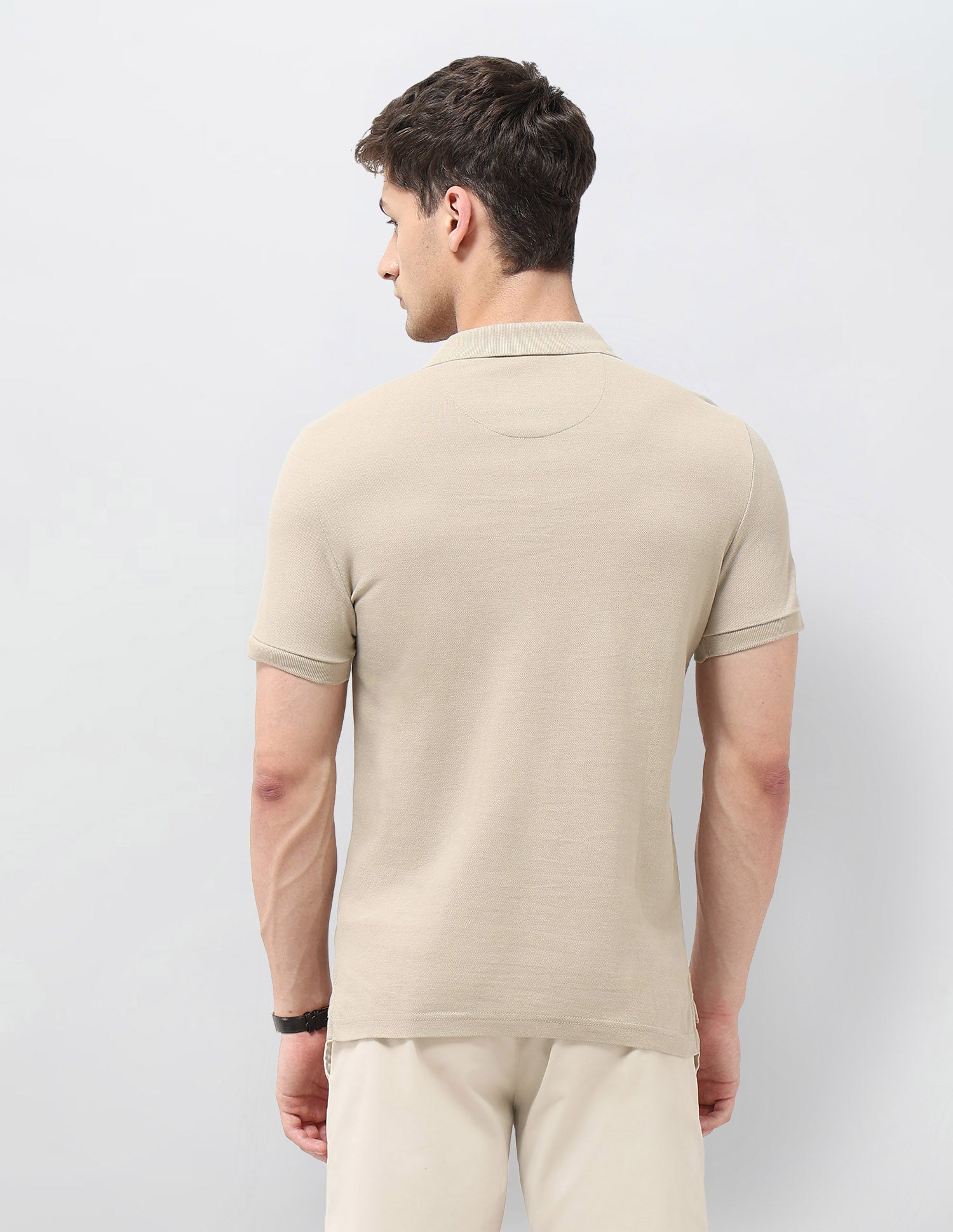 Graphic Printed Regular Fit Polo Shirt Beige - U.S. POLO ASSN. | Large