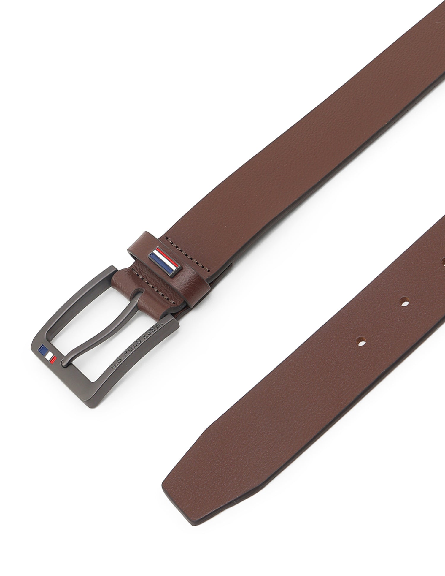 Amos Textured Belt Brown - U.S. Polo Assn. India | Large