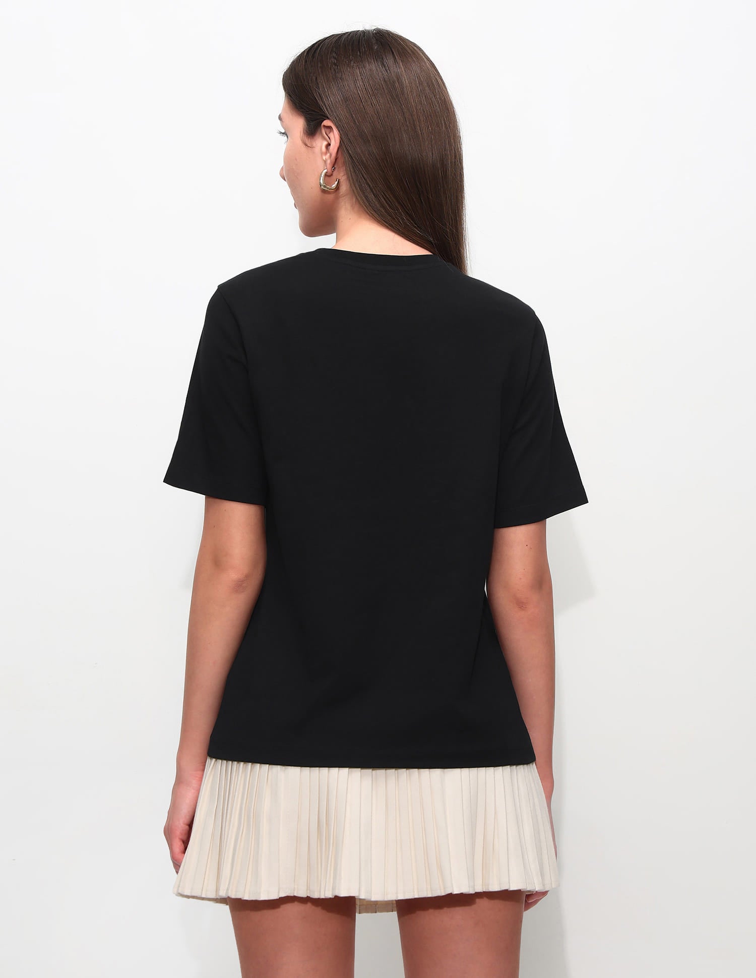 Boxy Fit Floral Printed T-Shirt Black - U.S. Polo Assn. India | Large