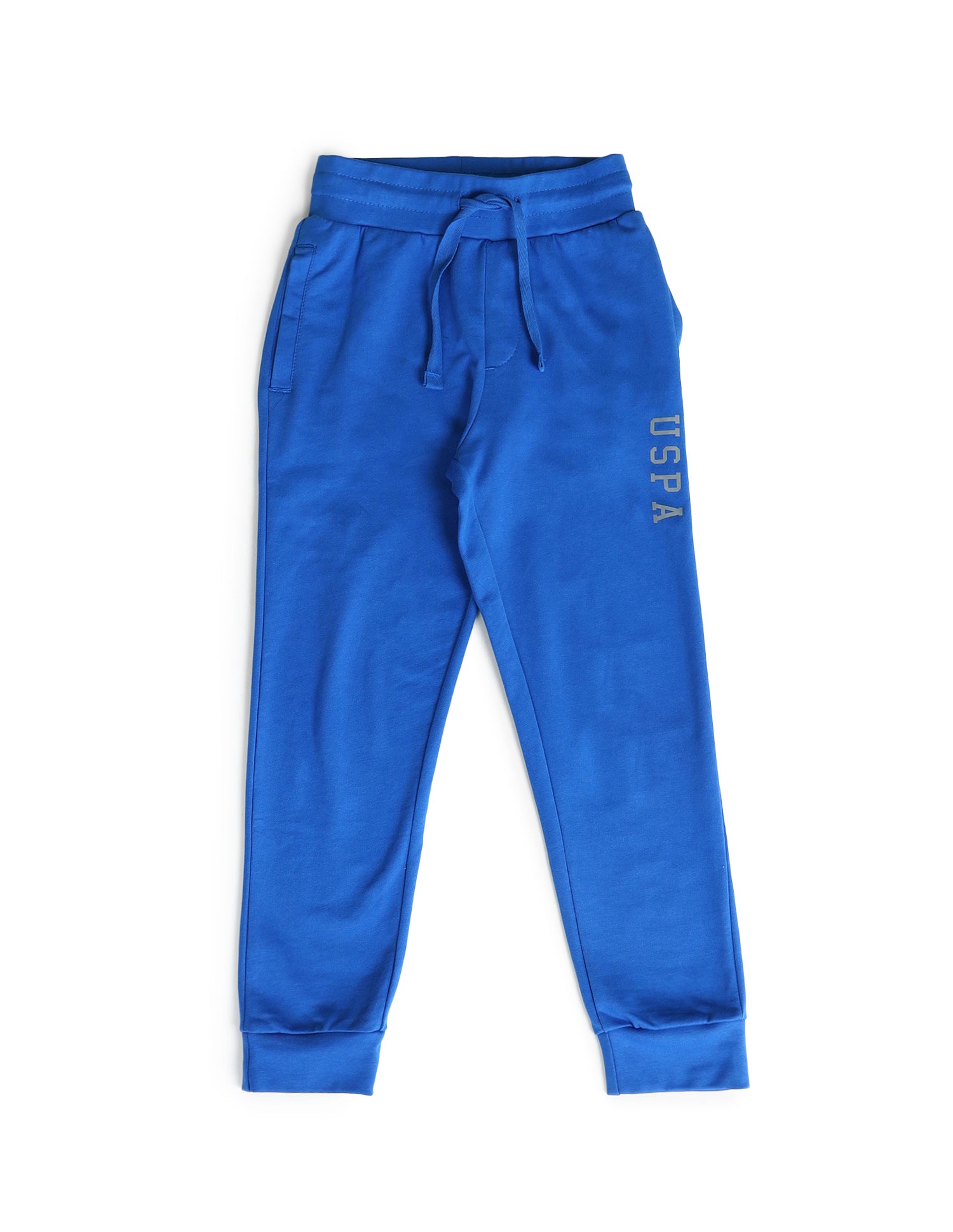 Boys Solid Regular Fit Joggers Blue - U.S. POLO ASSN. | Large