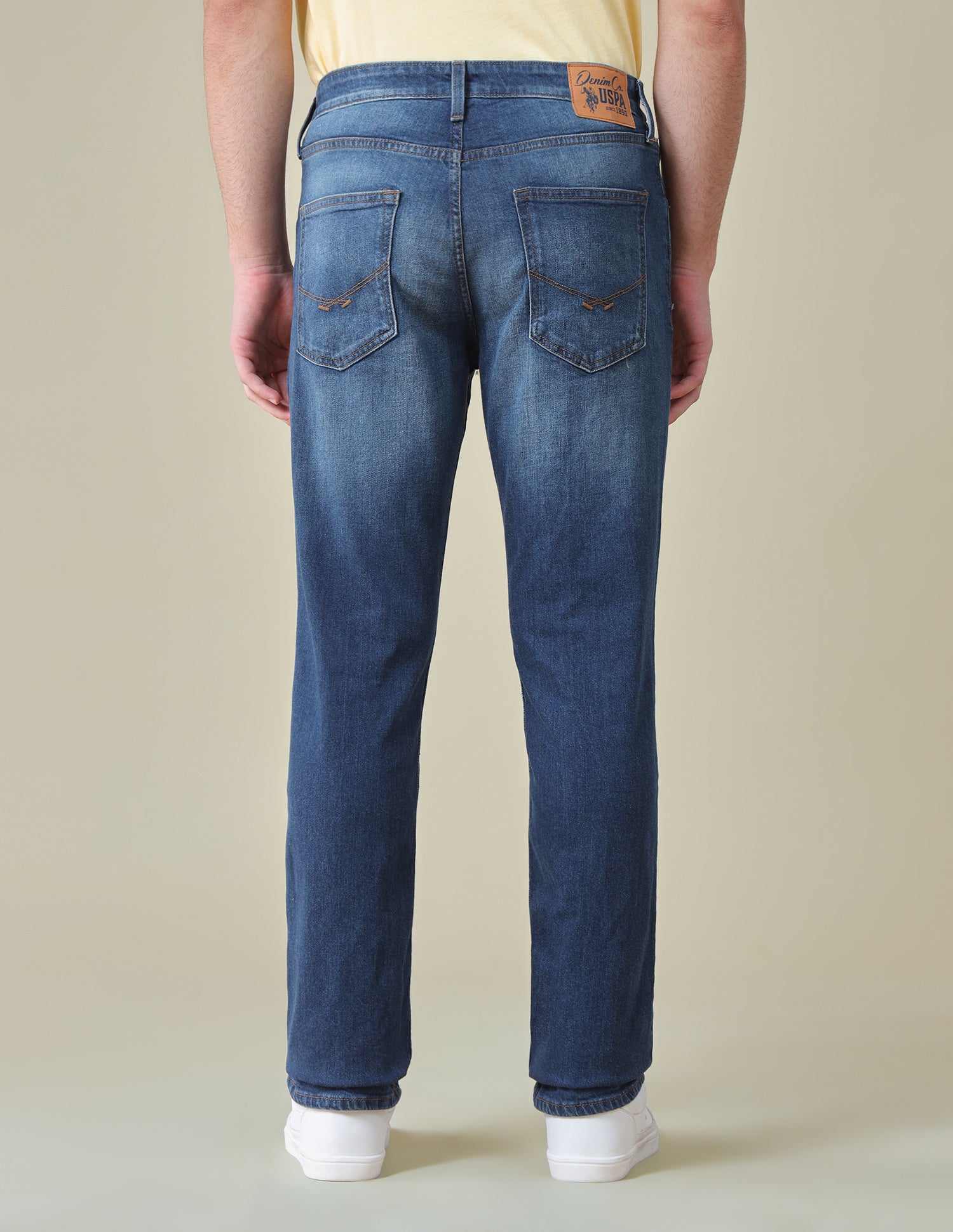 Harold Slim Straight Fit Blue Jeans Dark Blue - U.S. Polo Assn. India | Large