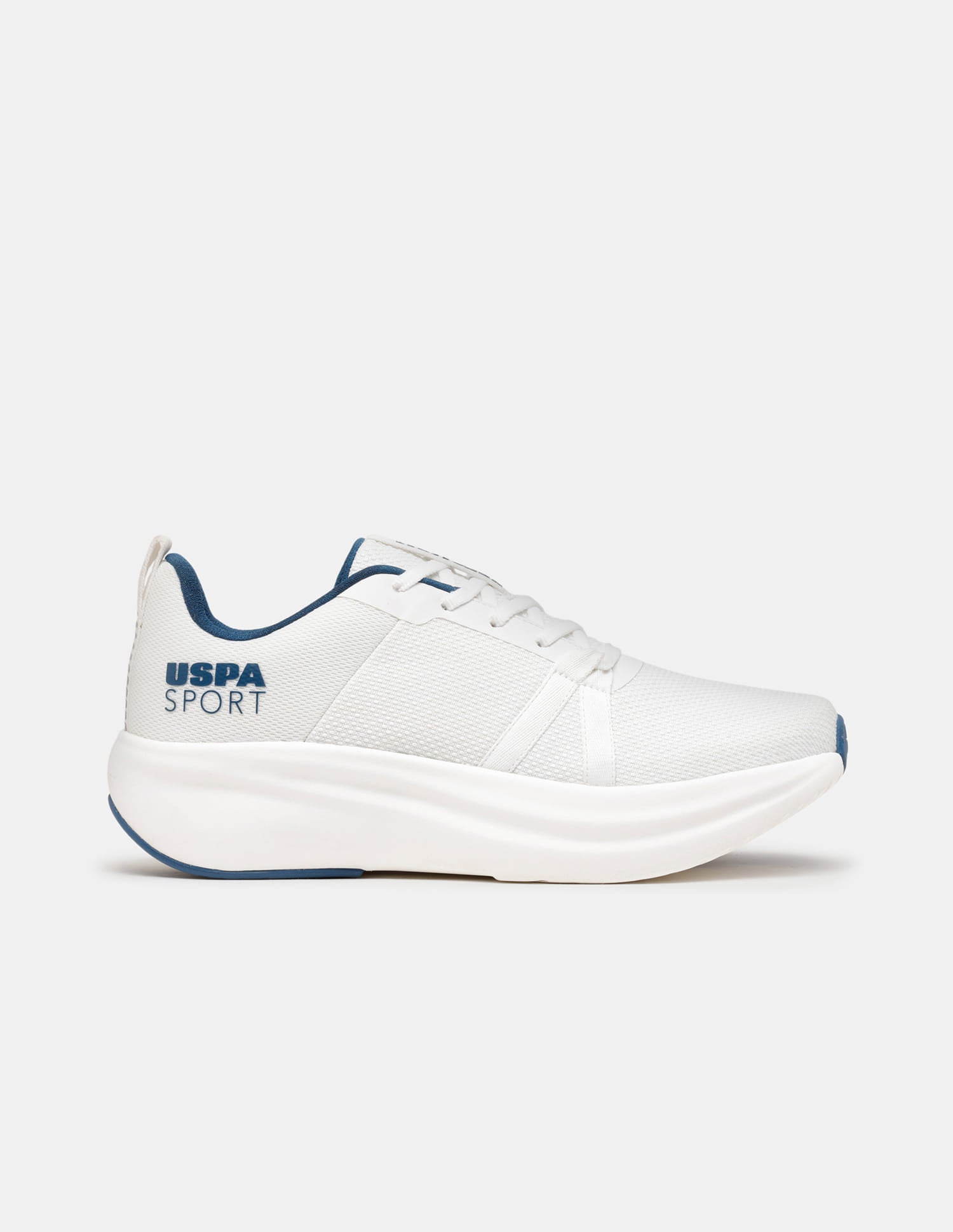 Men White Lance Uspa Sport Sneakers White - U.S. Polo Assn. India | Large