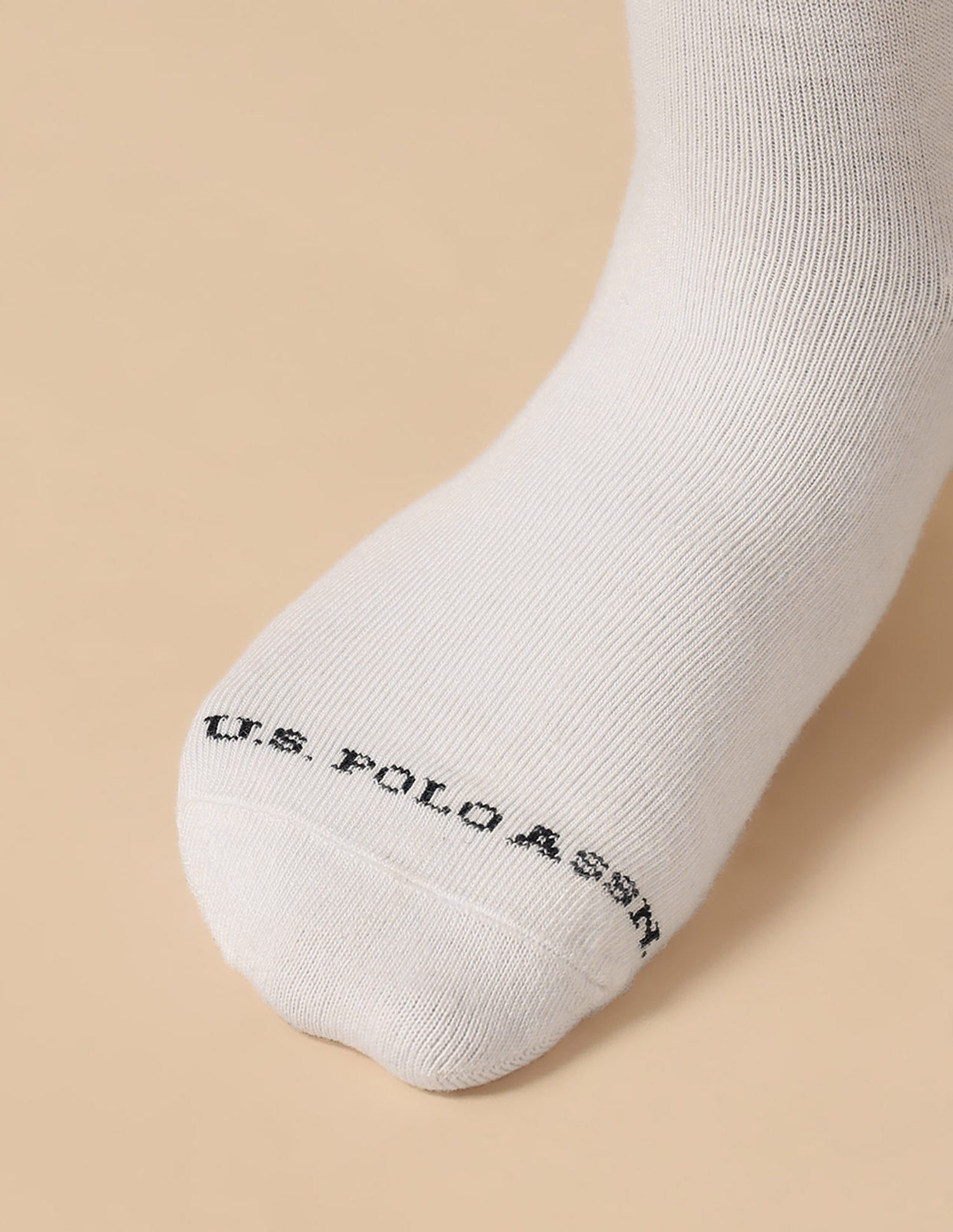 Boys High-Ankle Length KS002 Socks - Pack Of 3 White - U.S. POLO ASSN. | Large