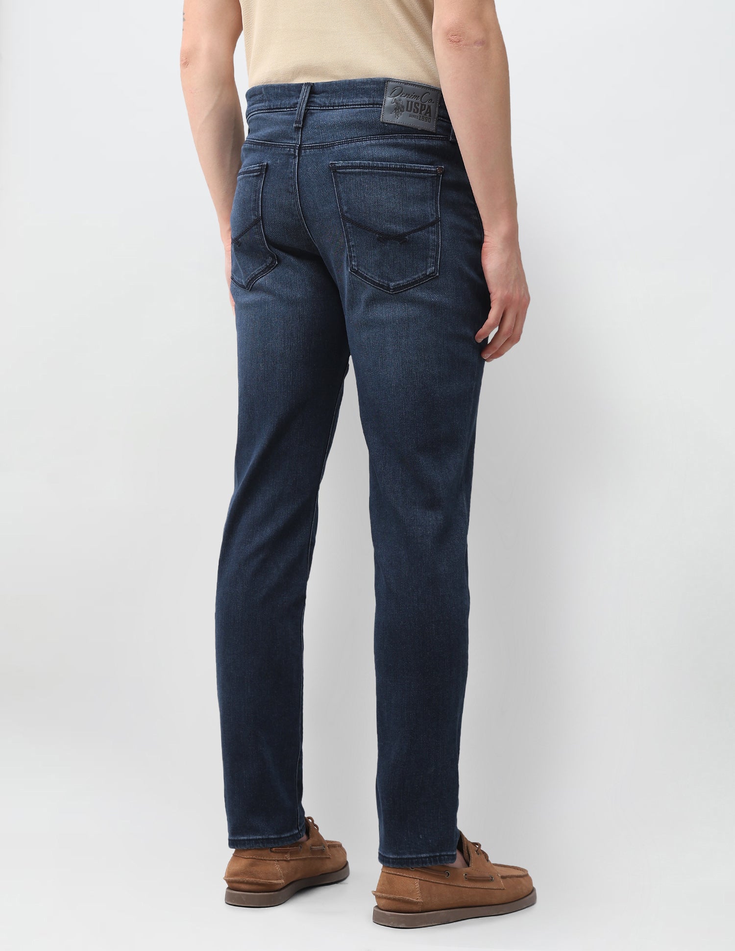 Brandon Slim Tapered Fit Blue Jeans Blue - U.S. Polo Assn. India | Large