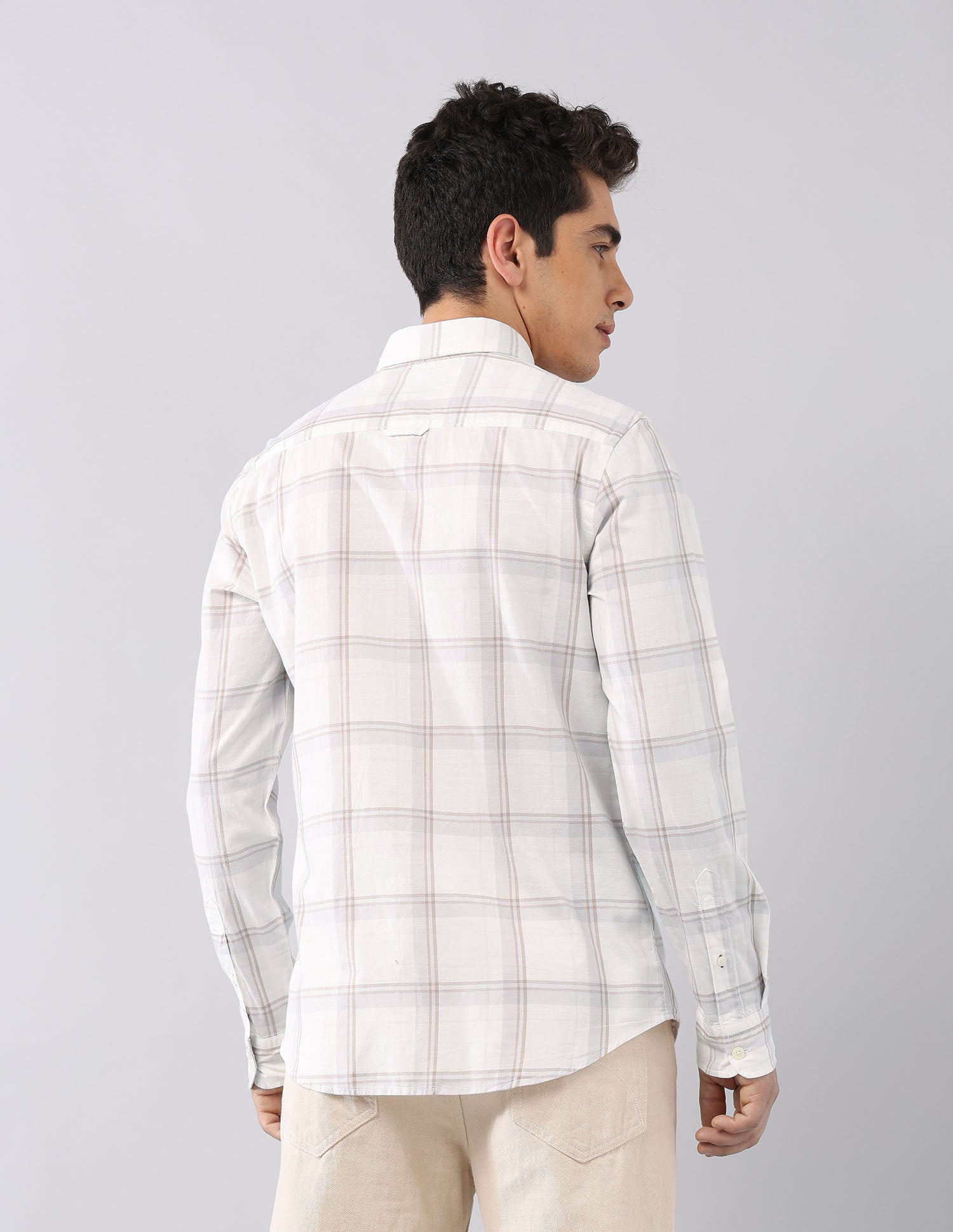 Twill Regular Fit Shirt Light Olive - U.S. Polo Assn. India | Large