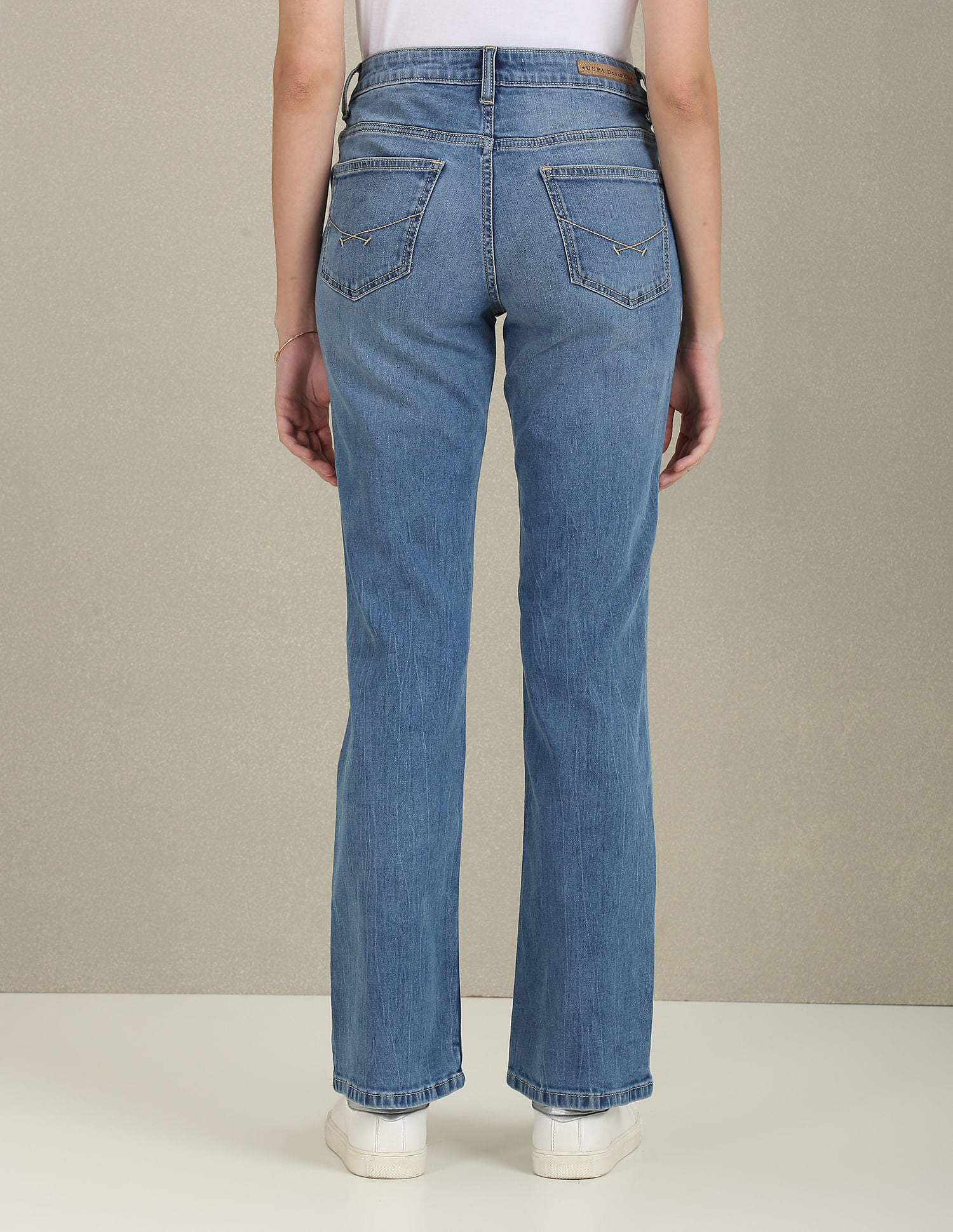 Bootcut Fit Mid Rise Jeans Blue - U.S. POLO ASSN. | Large