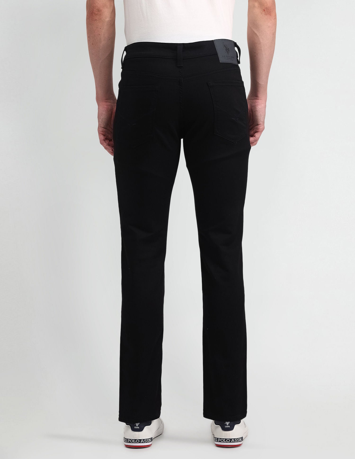 Regallo Skinny Fit Black Jeans Black - U.S. POLO ASSN. | Large