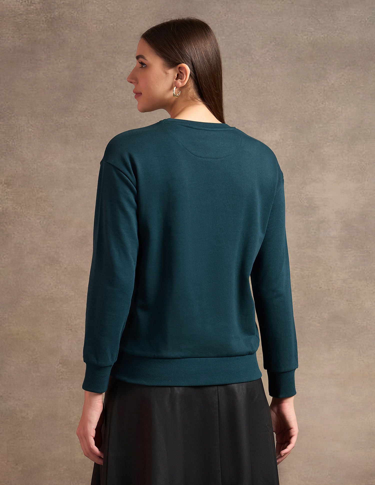 Puff Print Drop Shoulder Sweatshirt Teal - U.S. POLO ASSN. | Large