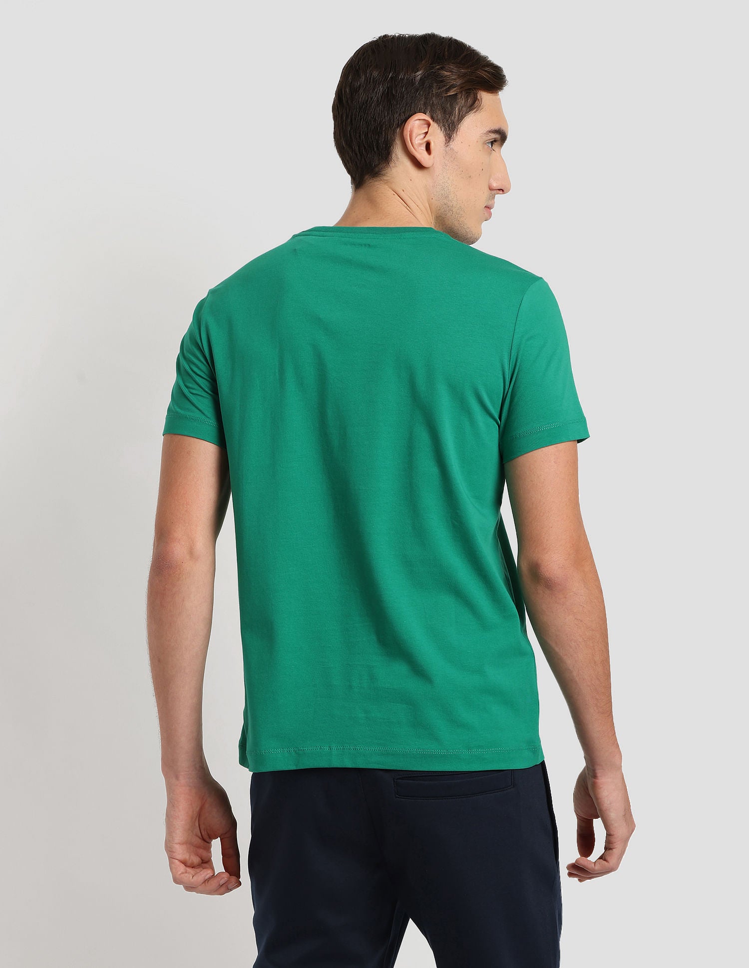Brand Print Sport T-Shirt Green - U.S. Polo Assn. India | Large