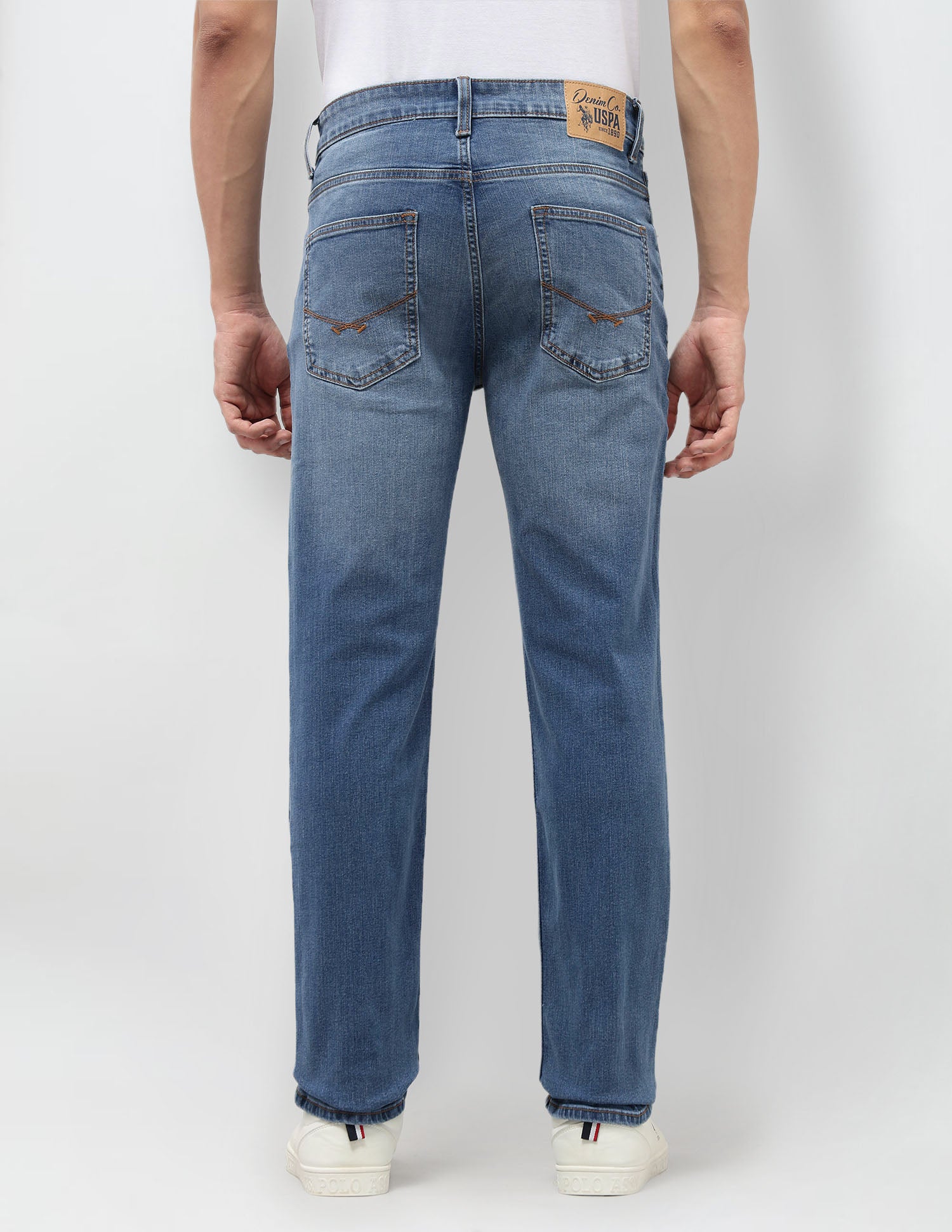 Harold Slim Straight Fit Blue Jeans Indigo - U.S. POLO ASSN. | Large