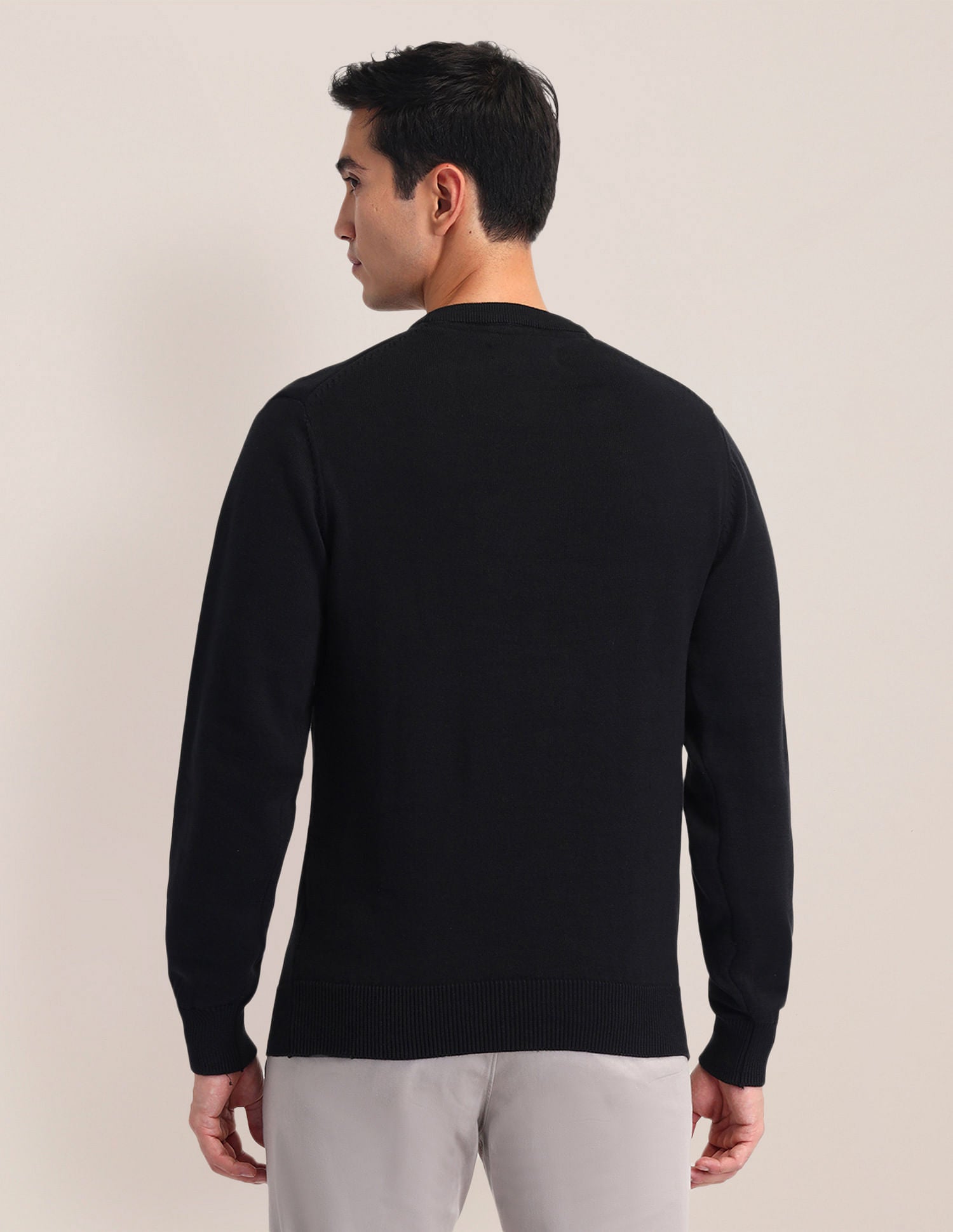 Regular Fit Logo Sweater Charcoal - U.S. Polo Assn. India | Large