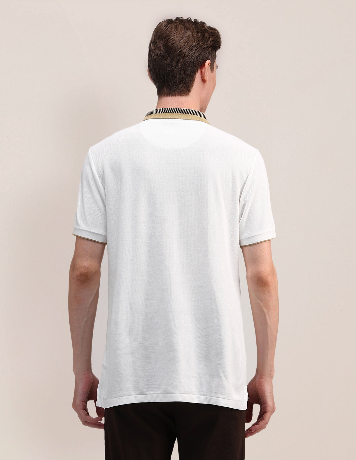 Slim Fit Cotton Polo Shirt White - U.S. POLO ASSN. | Large