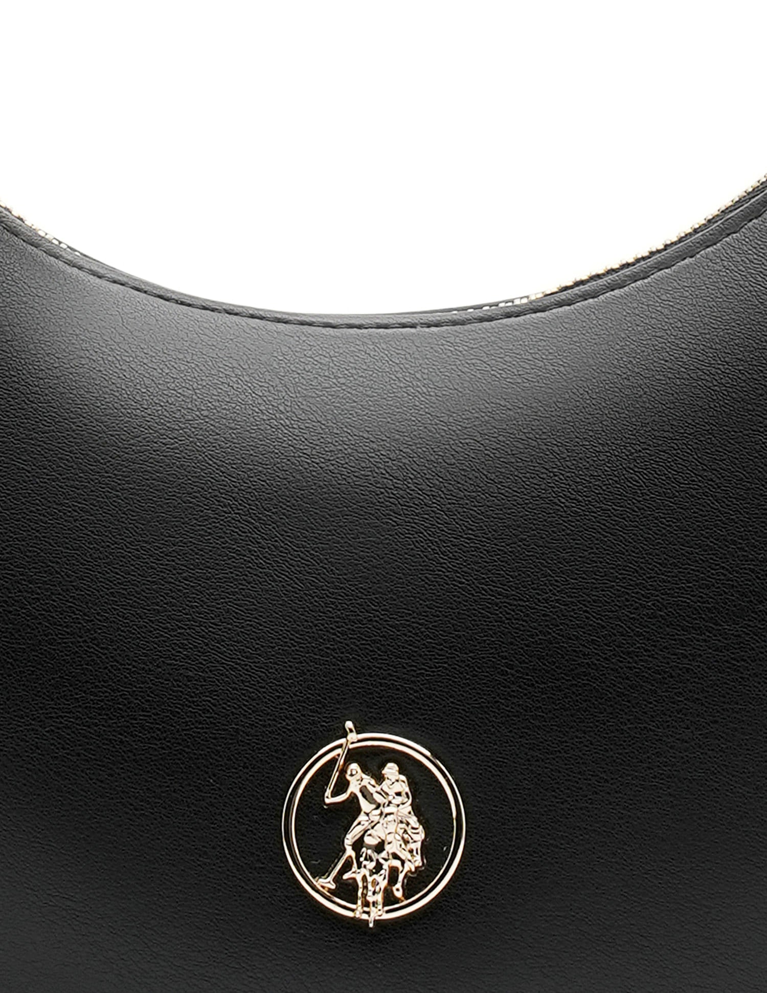 Miranda Textured Shoulder Bag Black - U.S. POLO ASSN. | Large