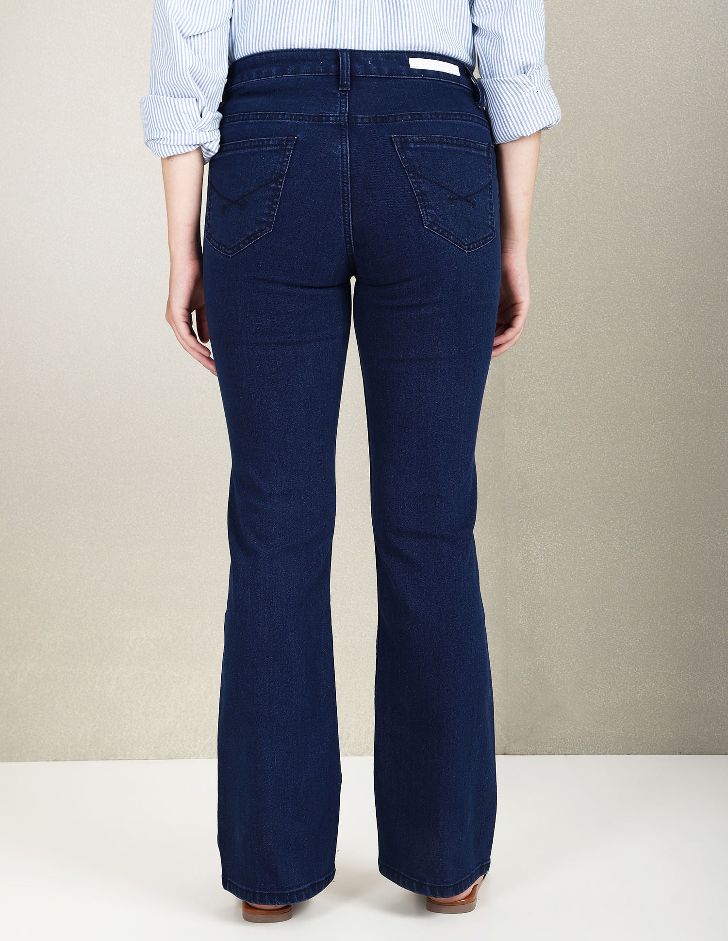 Mid Rise Bootcut Fit Jeans Dark Blue - U.S. POLO ASSN. | Large