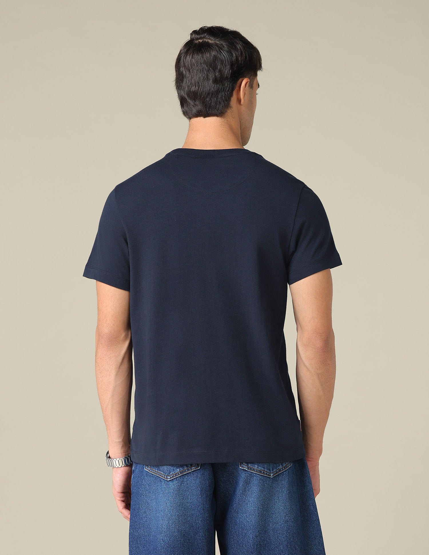 Graphic Printed Muscle Fit T-Shirt Navy - U.S. POLO ASSN. | Large