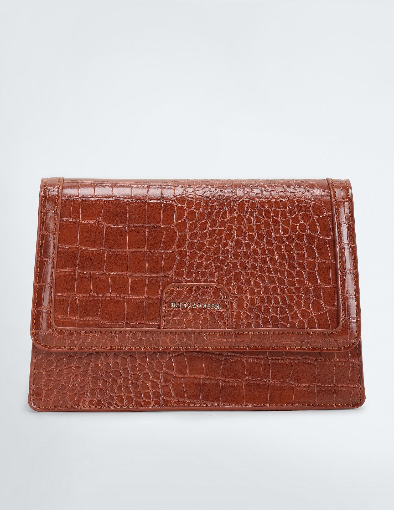 City Girl Textured Sling Bag Rust - U.S. POLO ASSN. | Large