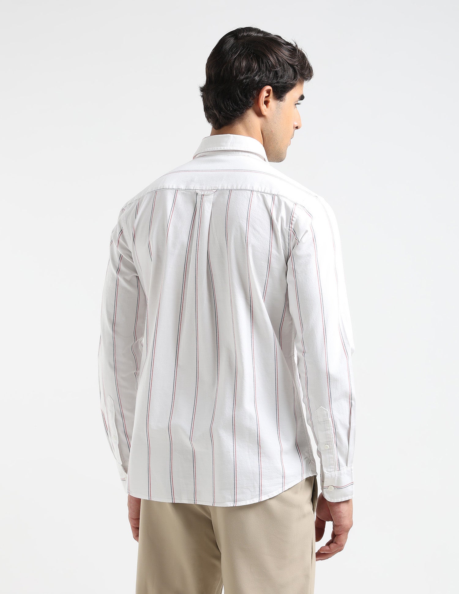 Vertical Striped Oxford Shirt White - U.S. POLO ASSN. | Large