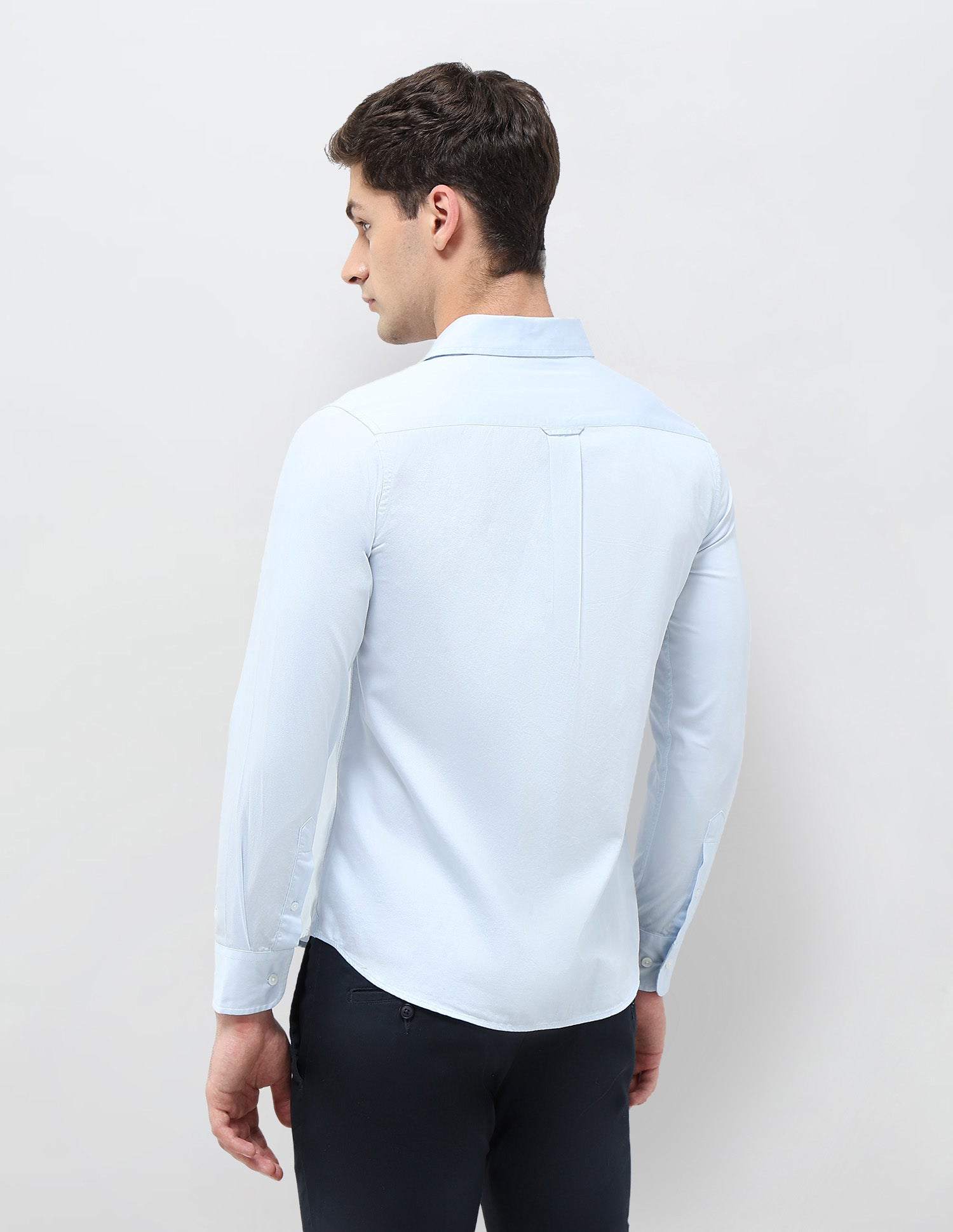 Vertical Striped Twill Shirt Light Blue - U.S. POLO ASSN. | Large