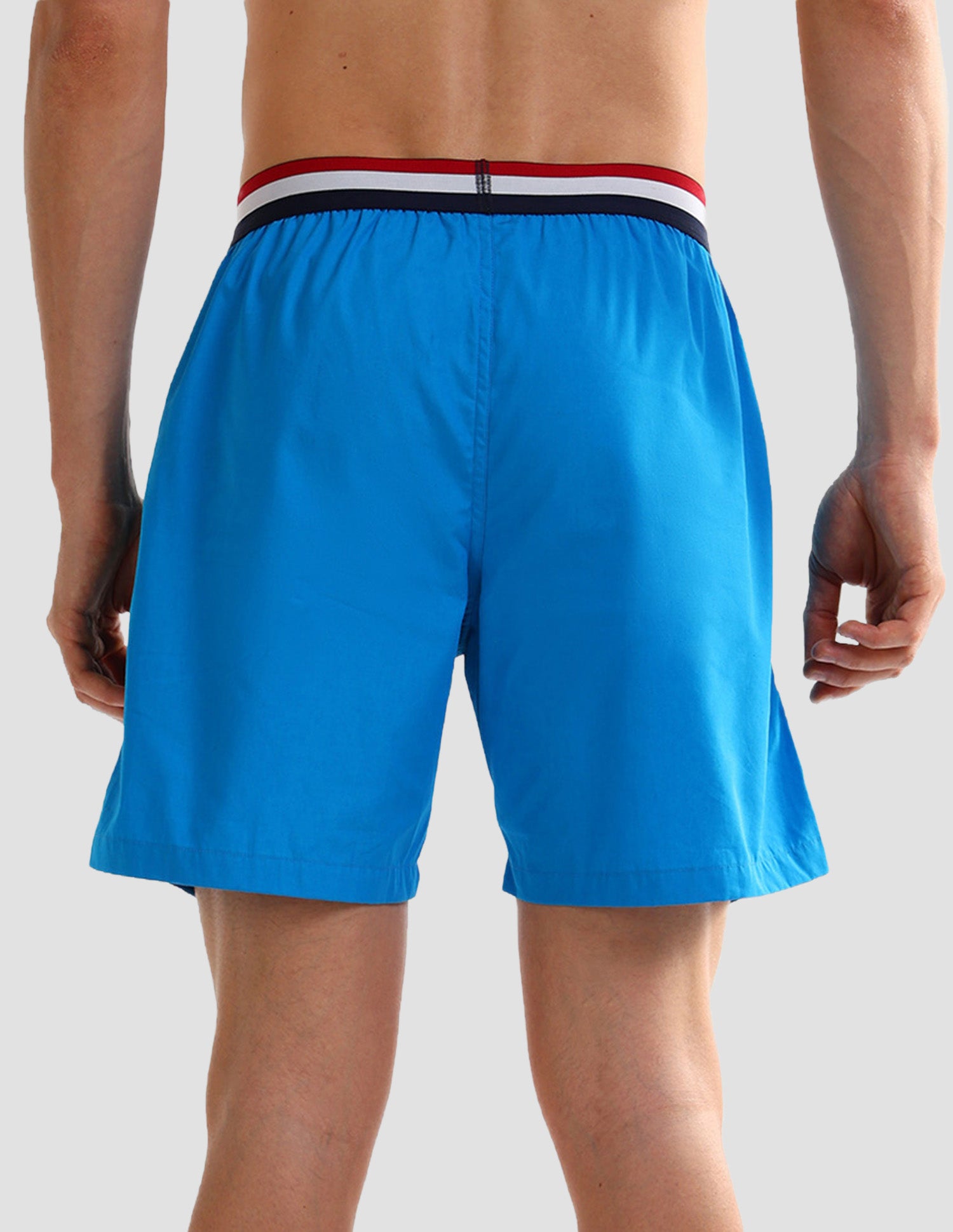 Solid Pure Cotton Boxers - Pack Of 1 Blue - U.S. POLO ASSN. | Large
