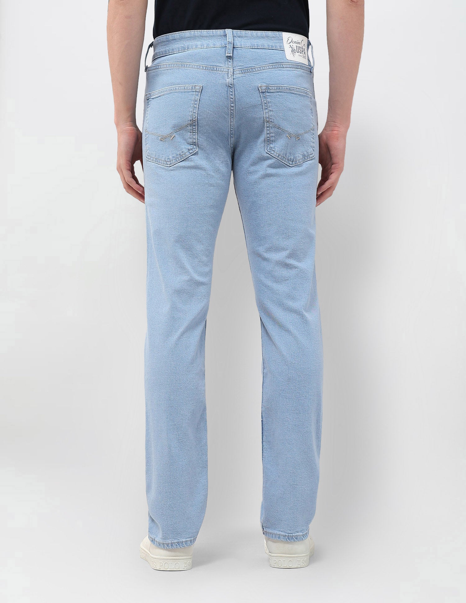 Harold Slim Straight Blue Jeans Blue - U.S. POLO ASSN. | Large